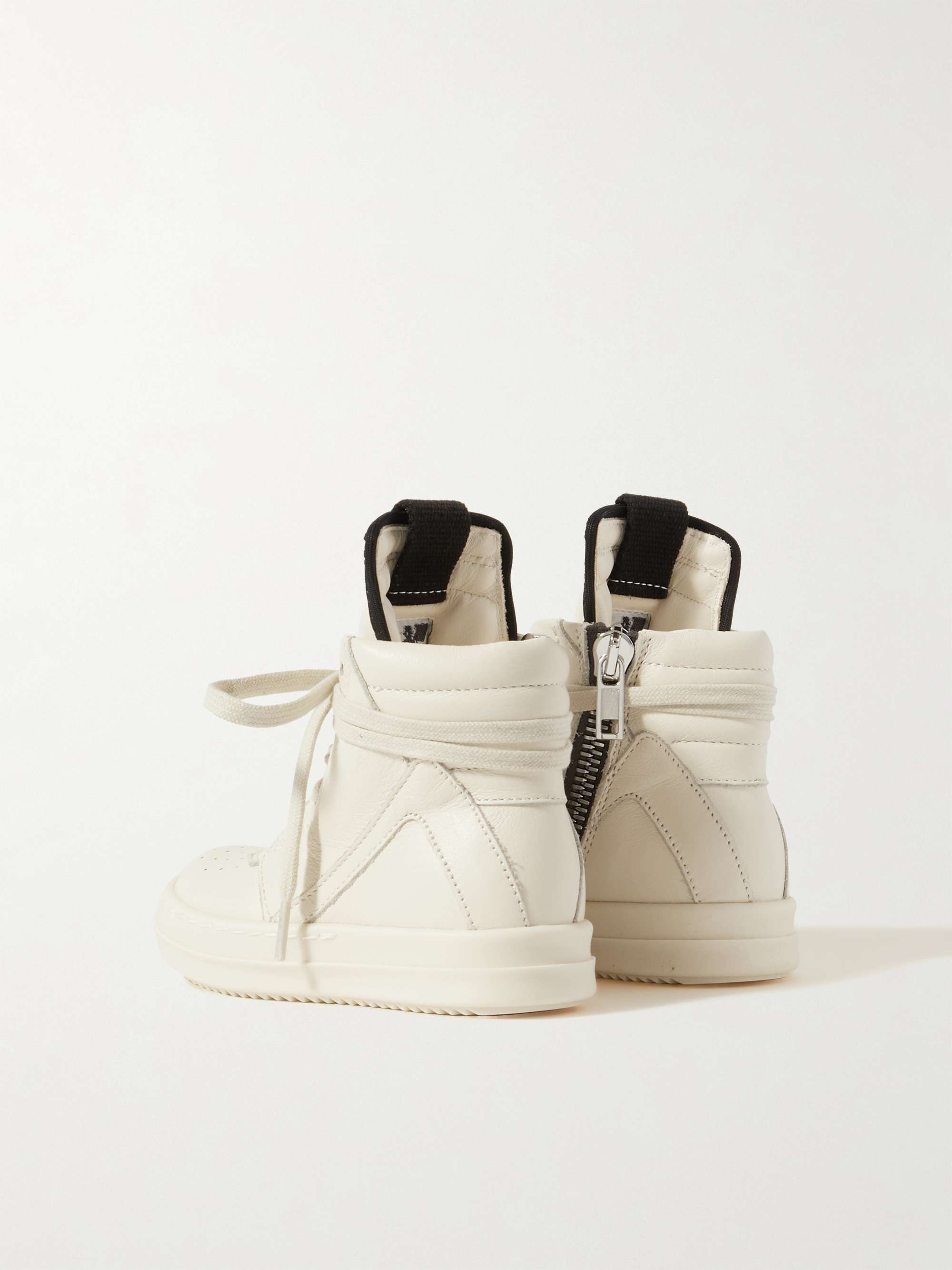 RICK OWENS KIDS Baby Geobasket Leather High-Top Sneakers