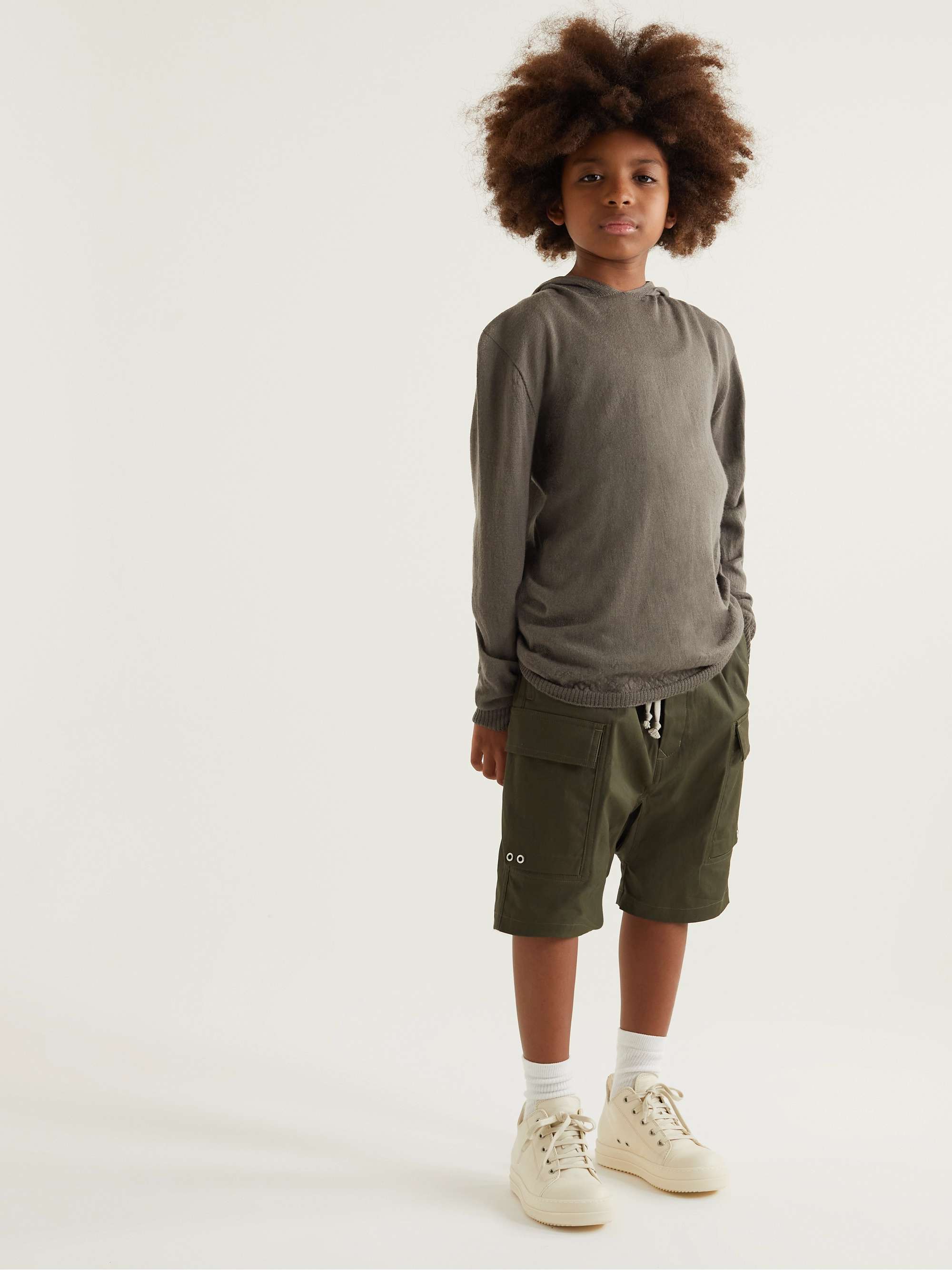 RICK OWENS KIDS Kids Leather Sneakers