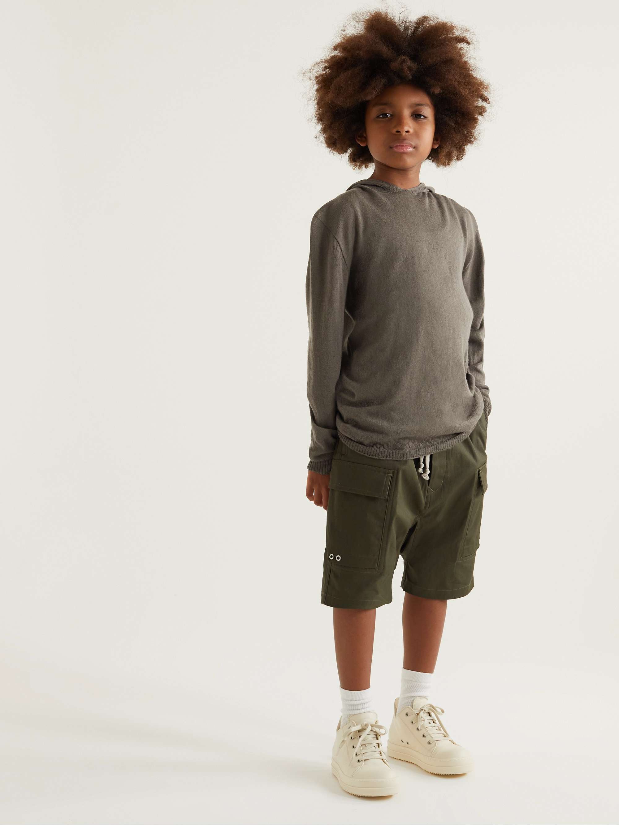 RICK OWENS KIDS Kids Leather Sneakers for Men | MR PORTER