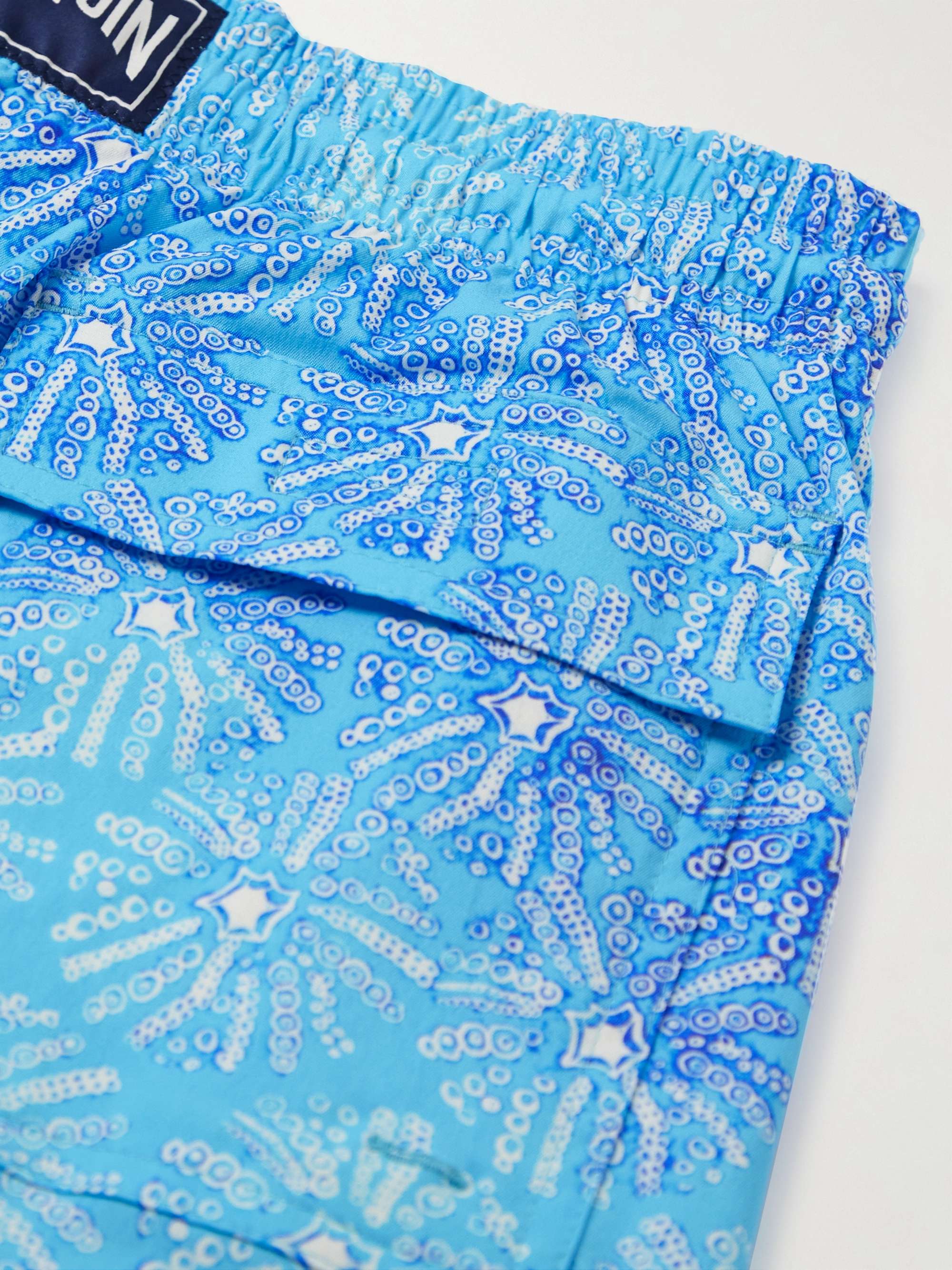 Blue Moonrise Straight-Leg Mid-Length Printed Swim Shorts | VILEBREQUIN ...