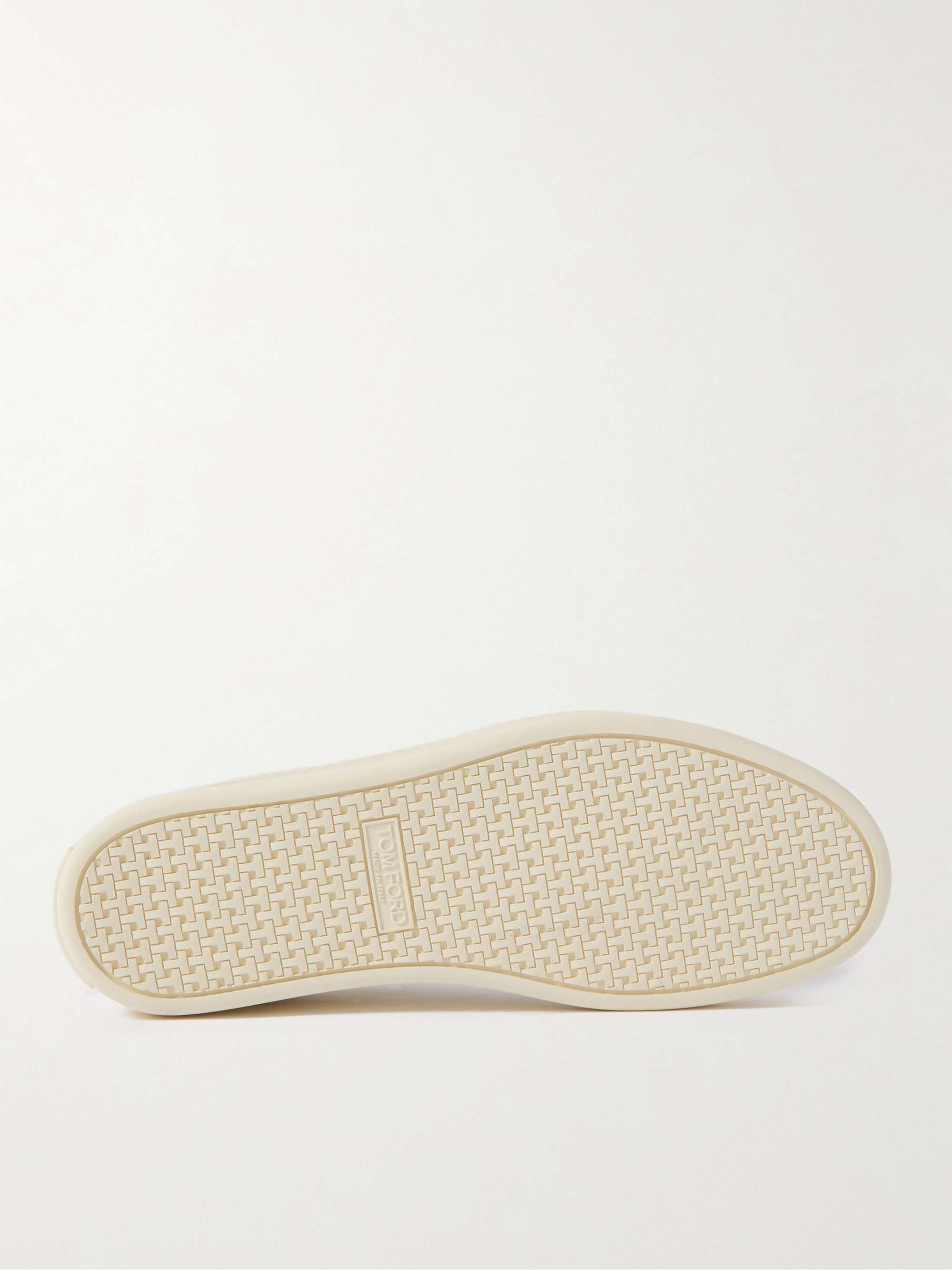 TOM FORD Warwick Perforated Full-Grain Leather Sneakers