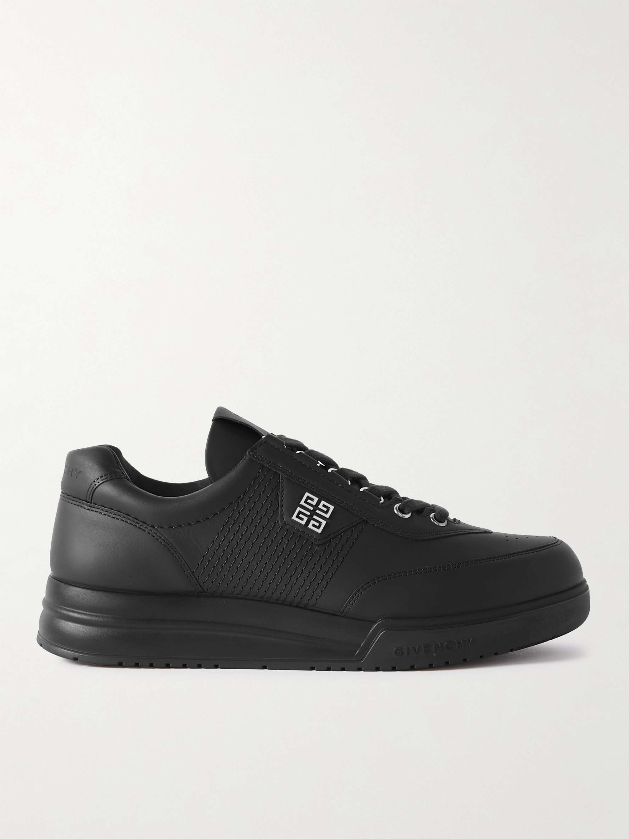 Givenchy Runner White Logo Leather Sneakers | ModeSens