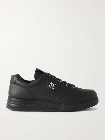 GIVENCHY G-4 Logo-Appliqued Leather Sneakers