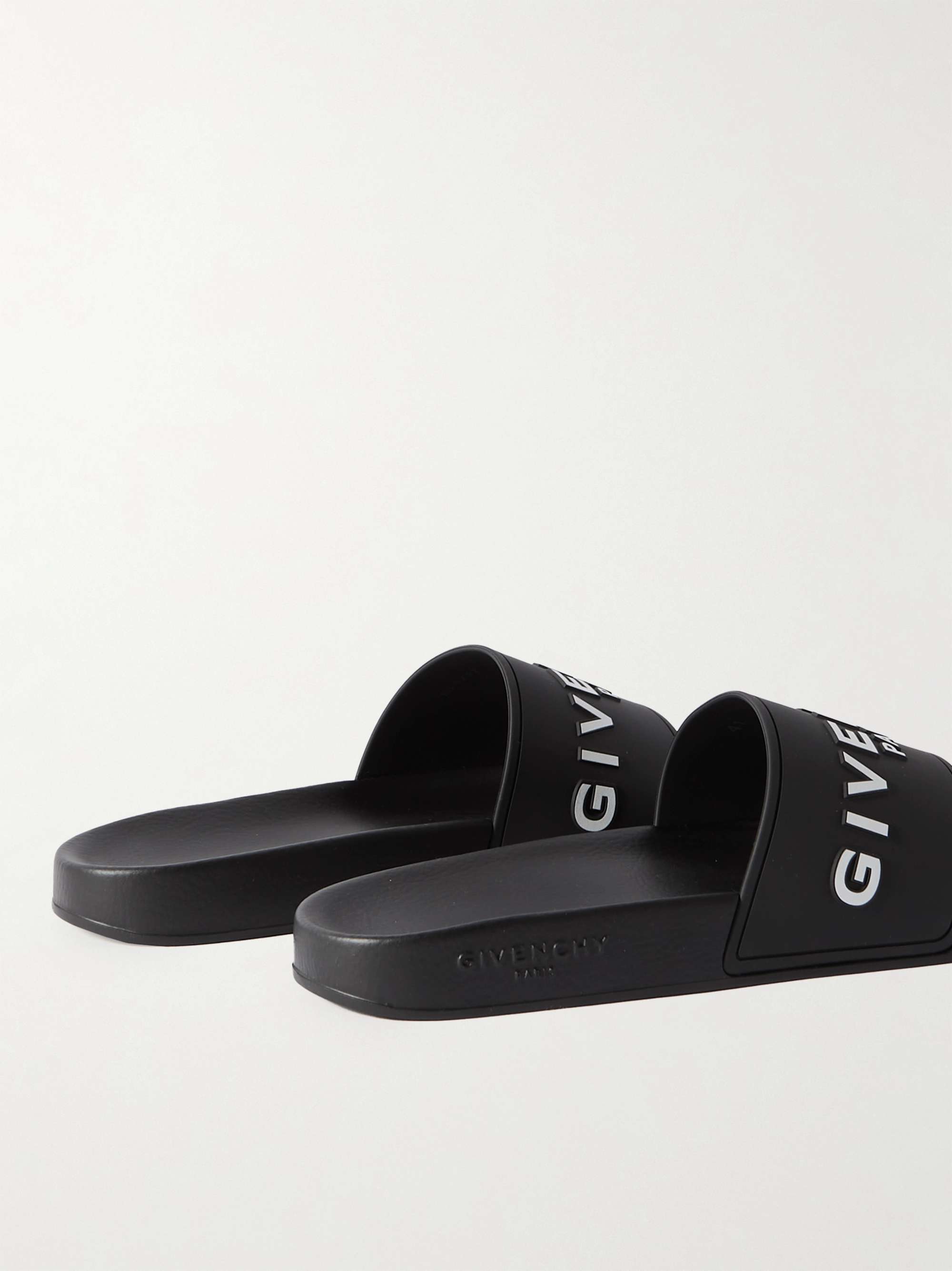 GIVENCHY Logo-Embossed Rubber Slides for Men | MR PORTER