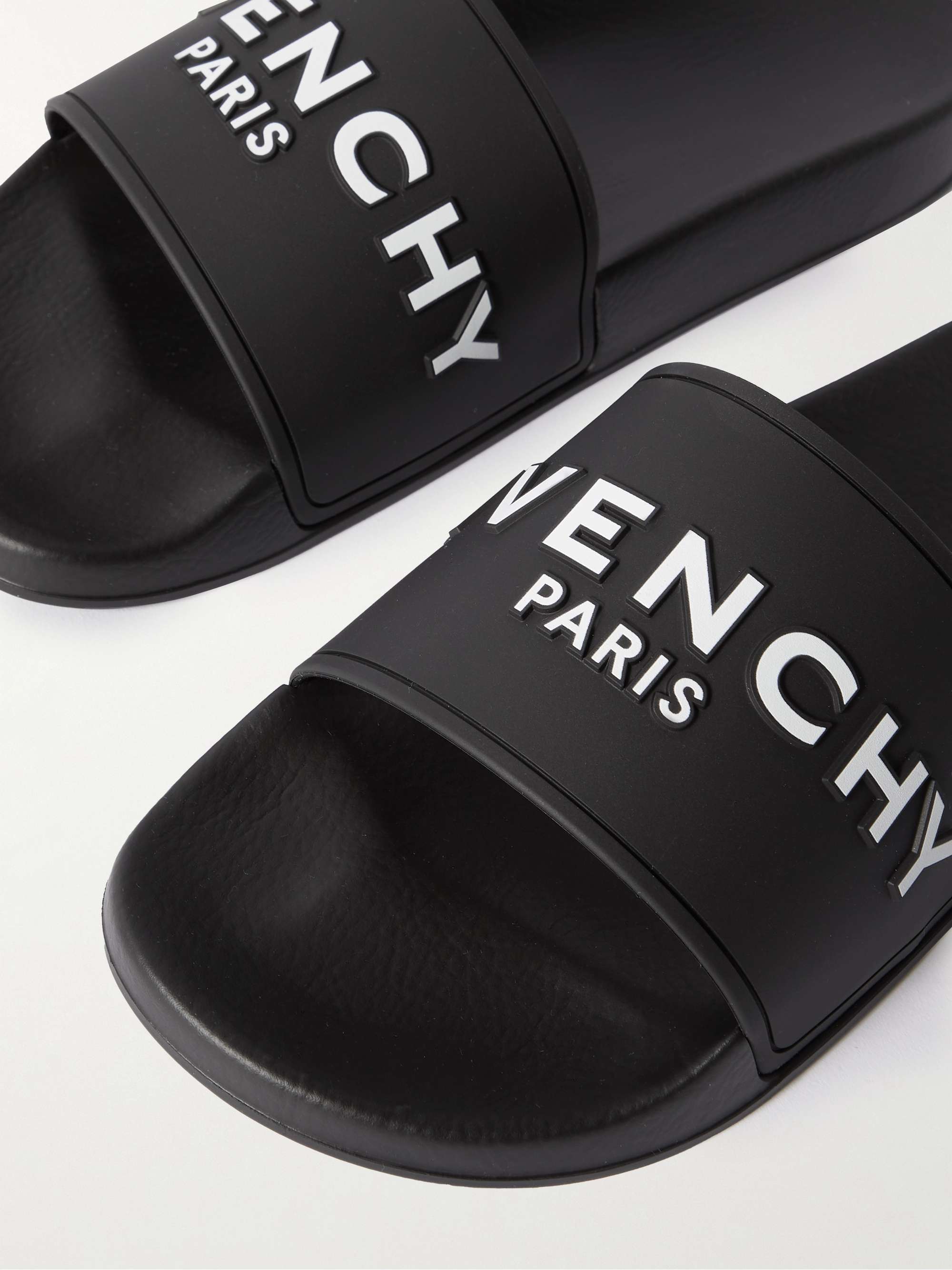 GIVENCHY Logo-Embossed Rubber Slides | MR PORTER