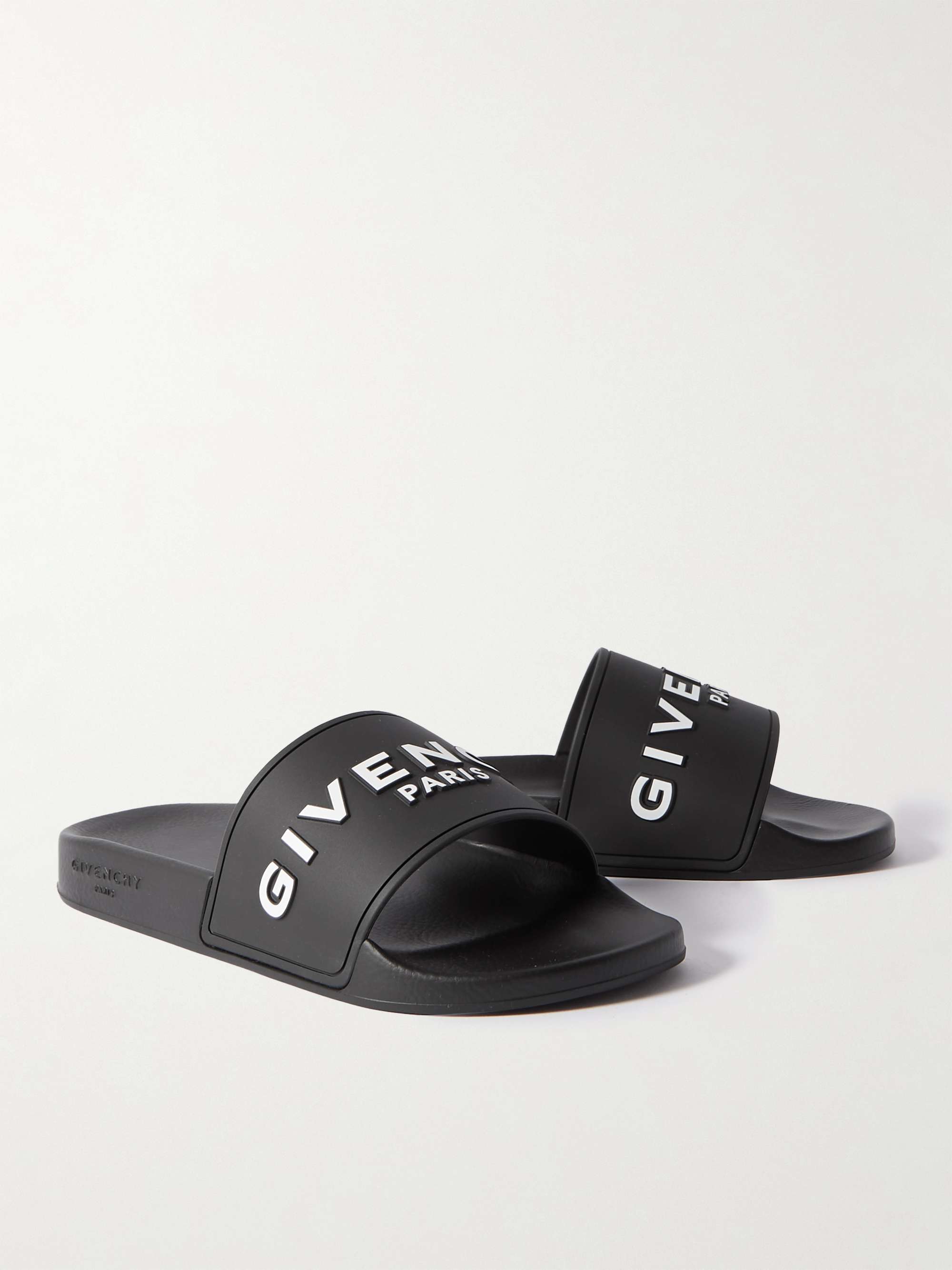 GIVENCHY Logo-Embossed Rubber Slides for Men | MR PORTER