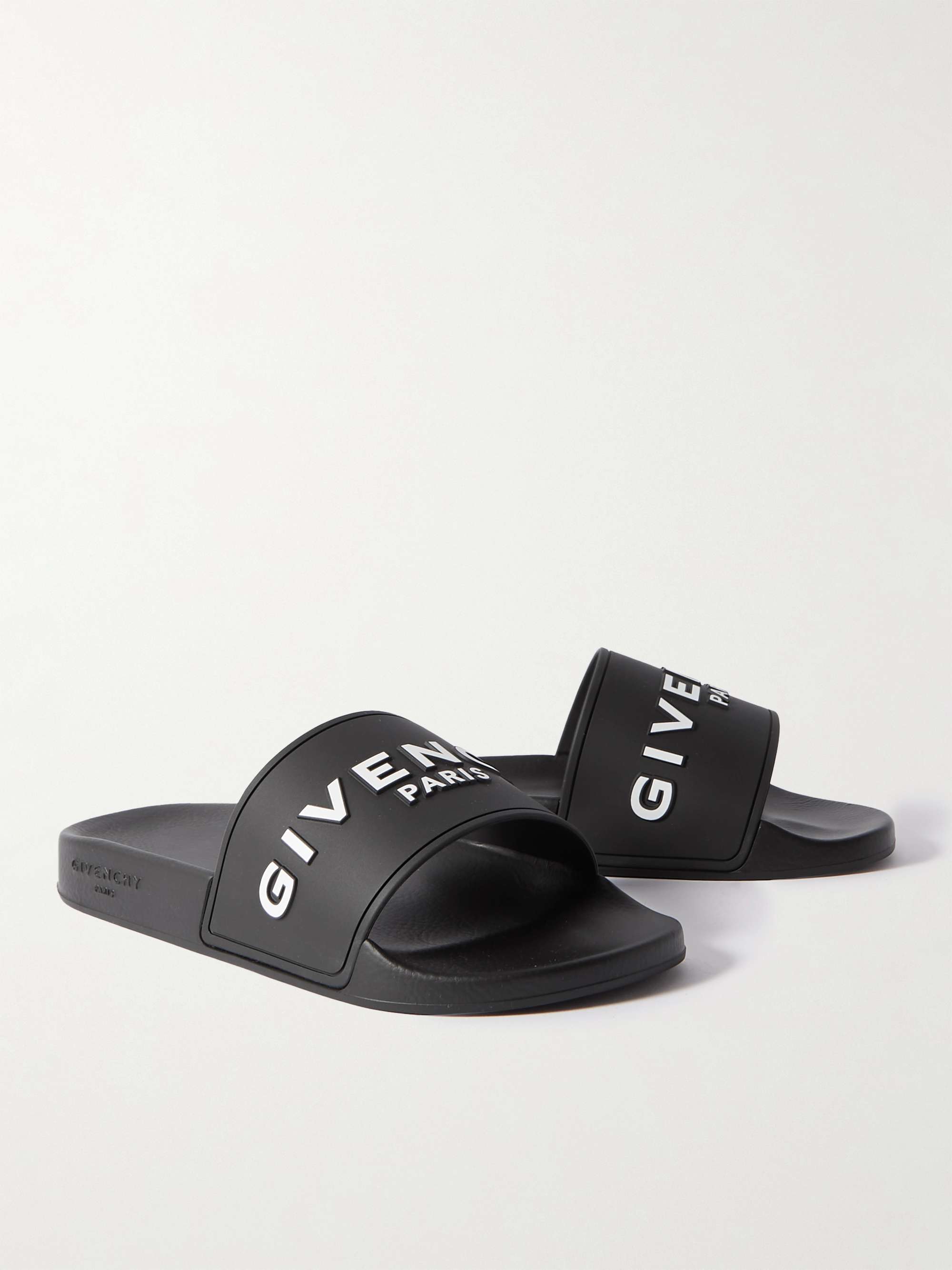 GIVENCHY Logo-Embossed Rubber Slides | MR PORTER