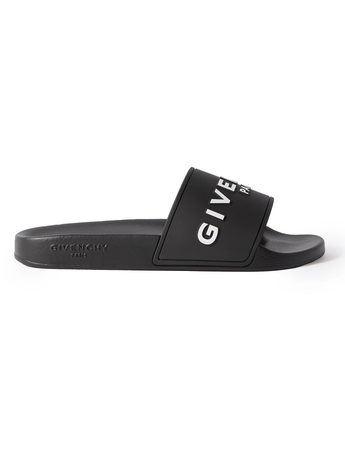 Pest Modtager Gør livet Givenchy Black Logo Flat Sandals | ModeSens
