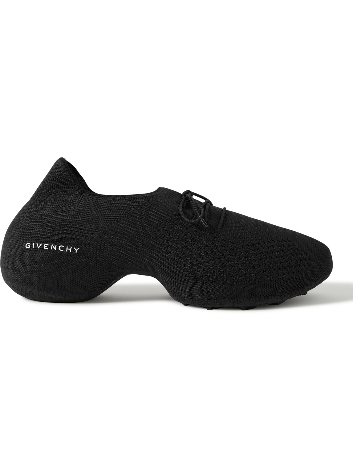Givenchy Tk-360 Logo-print Stretch-knit Sneakers In Black