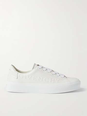 GIVENCHY Logo-Embossed Leather Sneakers
