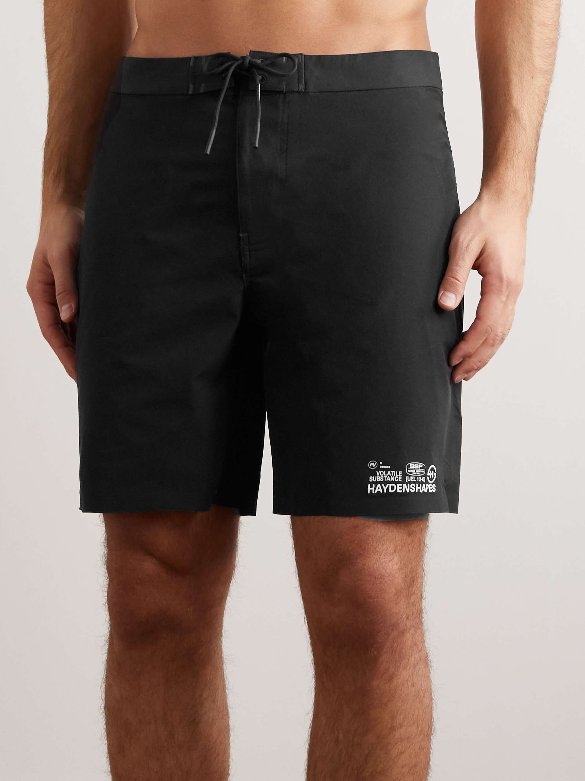 HAYDENSHAPES Full Rotation Straight-Leg Long-Length Printed Swim Shorts