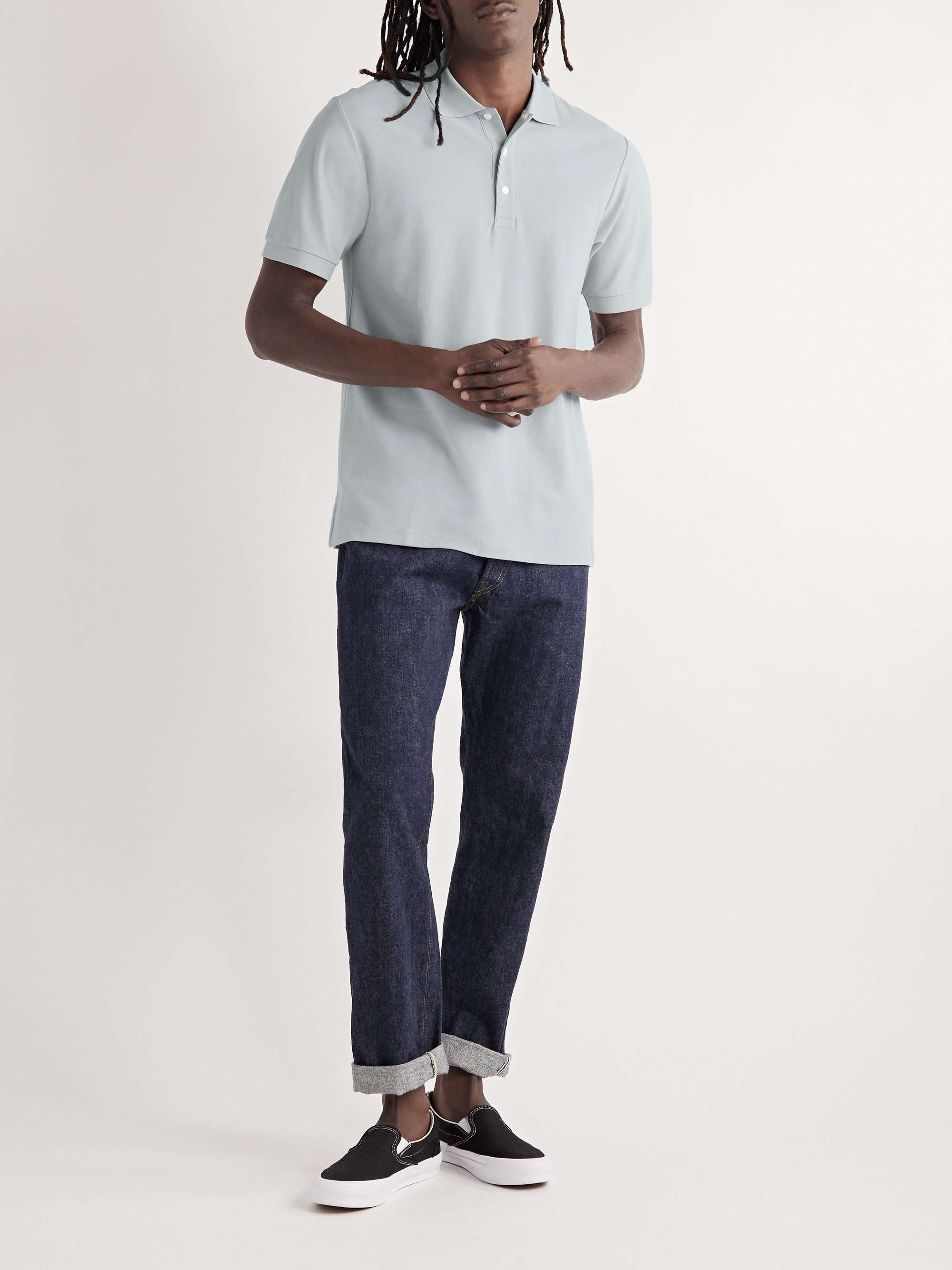 HANDVAERK Pima Cotton-Piqué Polo Shirt for Men | MR PORTER