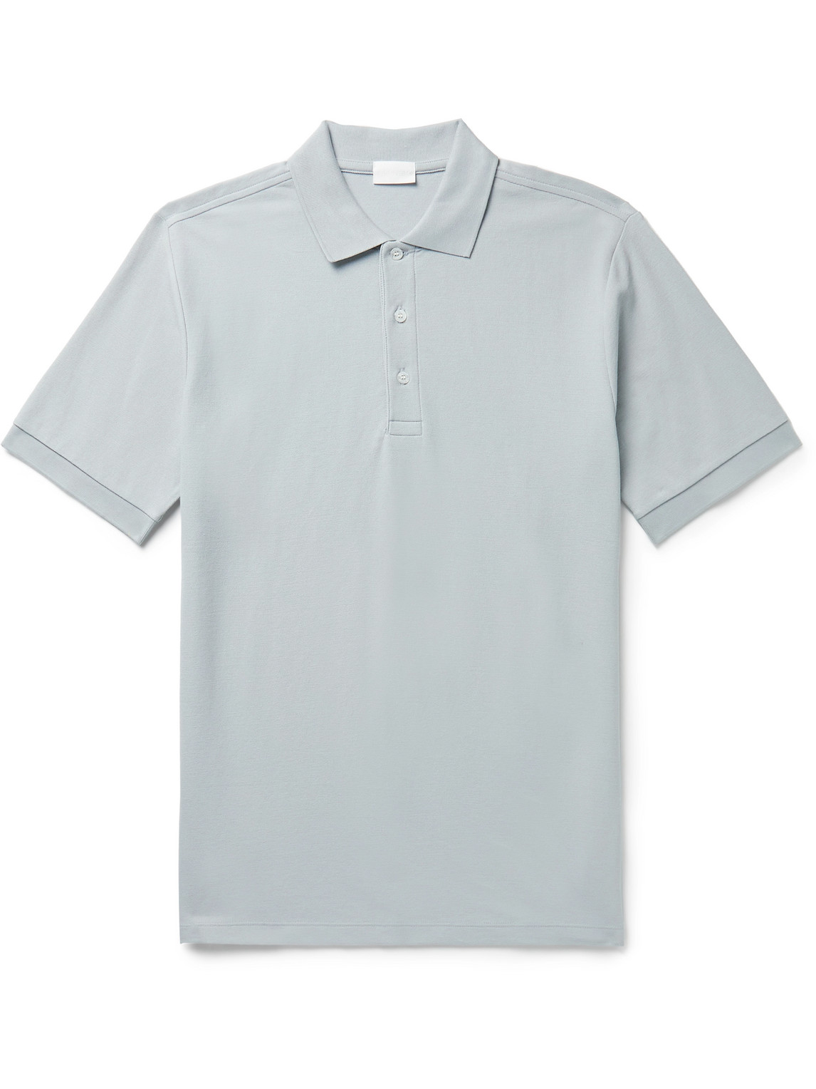 Handvaerk Pima Cotton-piqué Polo Shirt In Blue