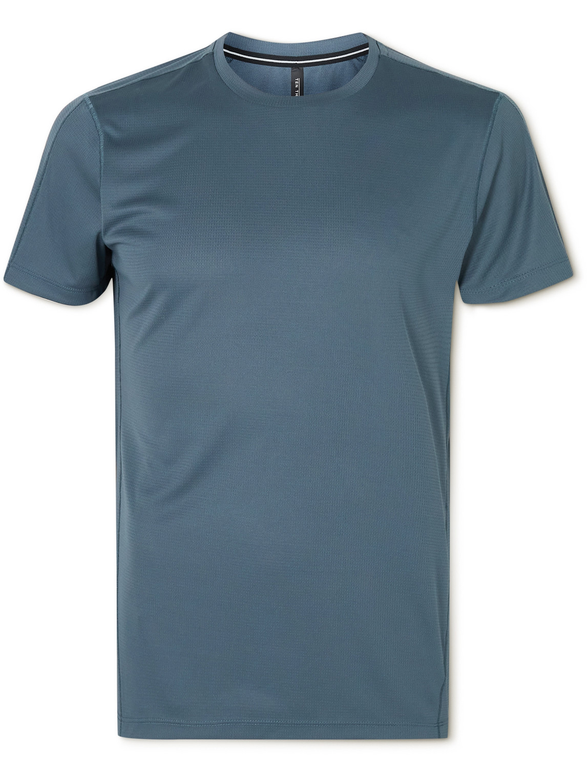 Ten Thousand Lightweight Stretch-mesh T-shirt In Blue