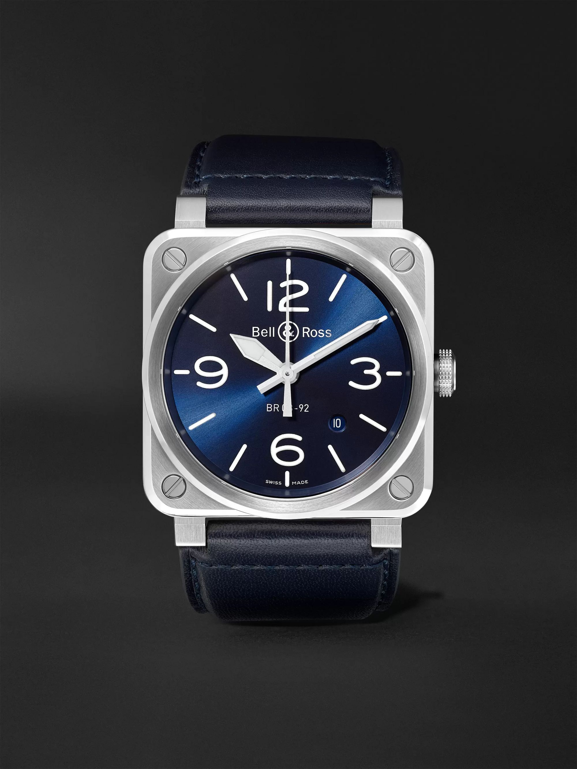 BELL & ROSS BR03-92 Automatic 42mm Ceramic and Rubber Watch