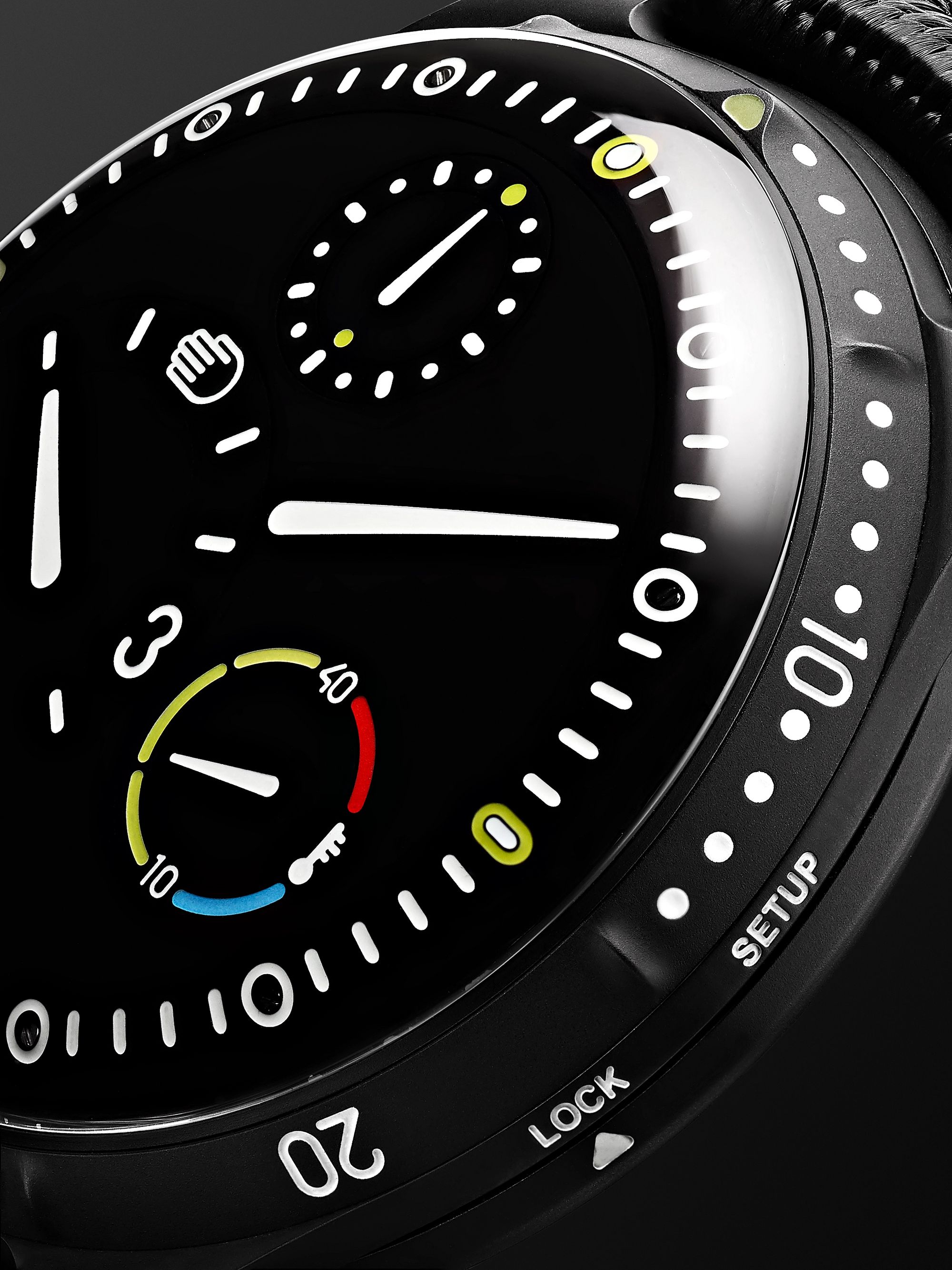 RESSENCE Type 5BB Automatic 46mm DLC-Coated Titanium and Leather Watch