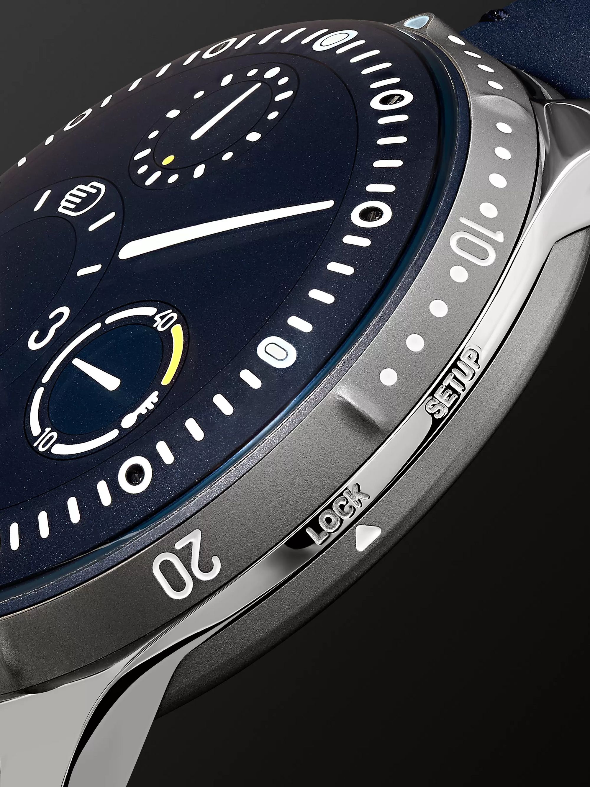RESSENCE EXCLUSIVE Type 5 46mm Titanium and Leather Mechanical Watch, Ref. No. TYPE 5N