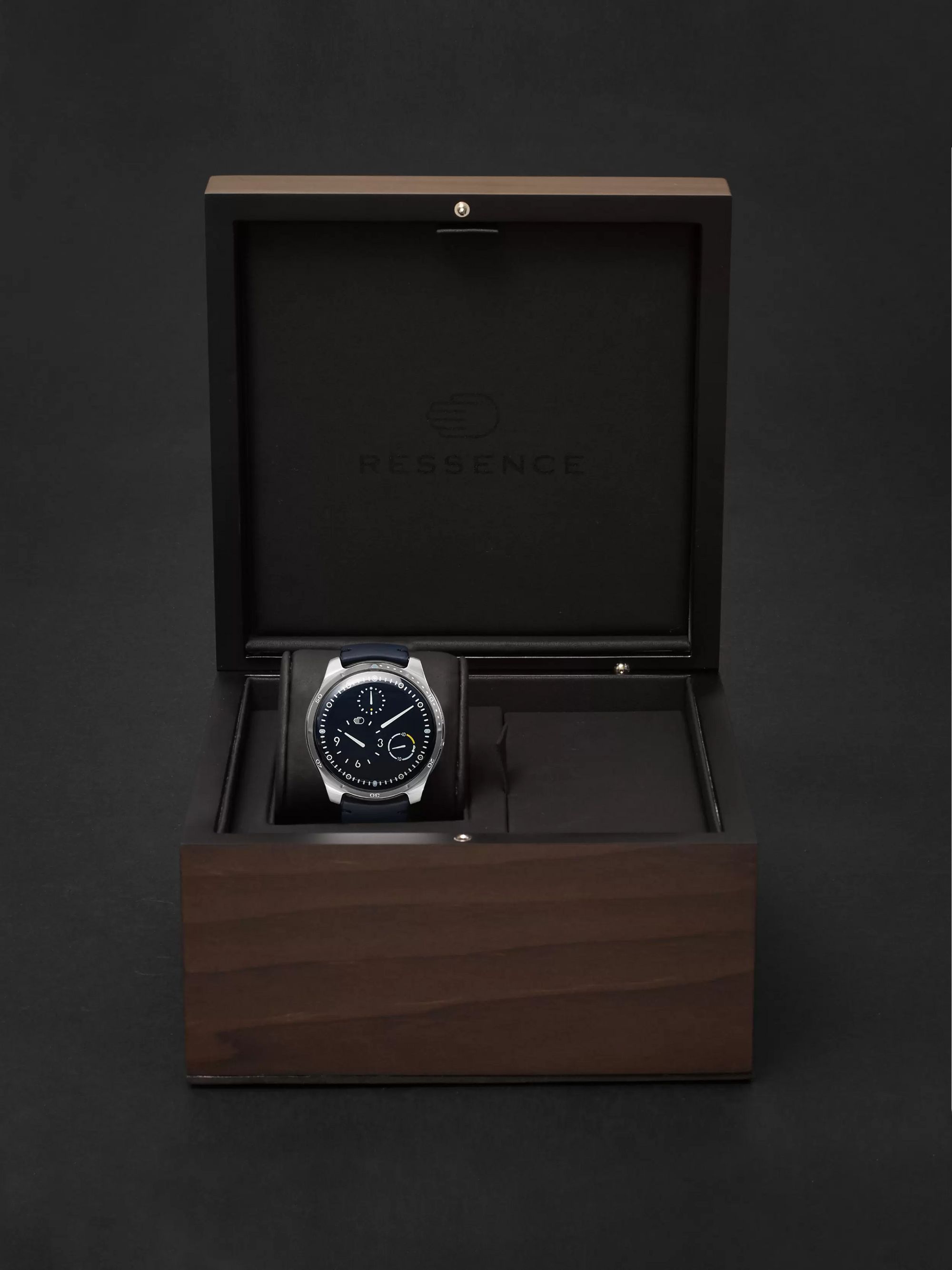 RESSENCE EXCLUSIVE Type 5 46mm Titanium and Leather Mechanical Watch, Ref. No. TYPE 5N