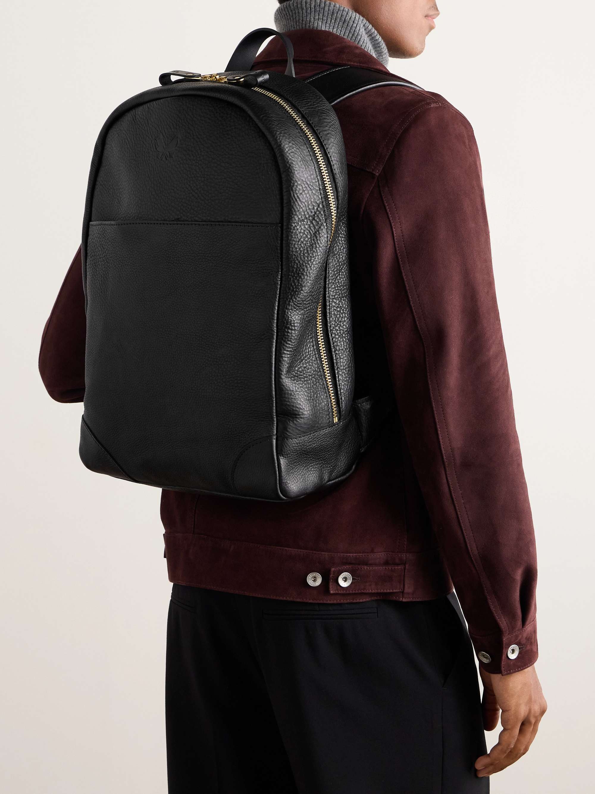 Full-Grain Leather Backpack