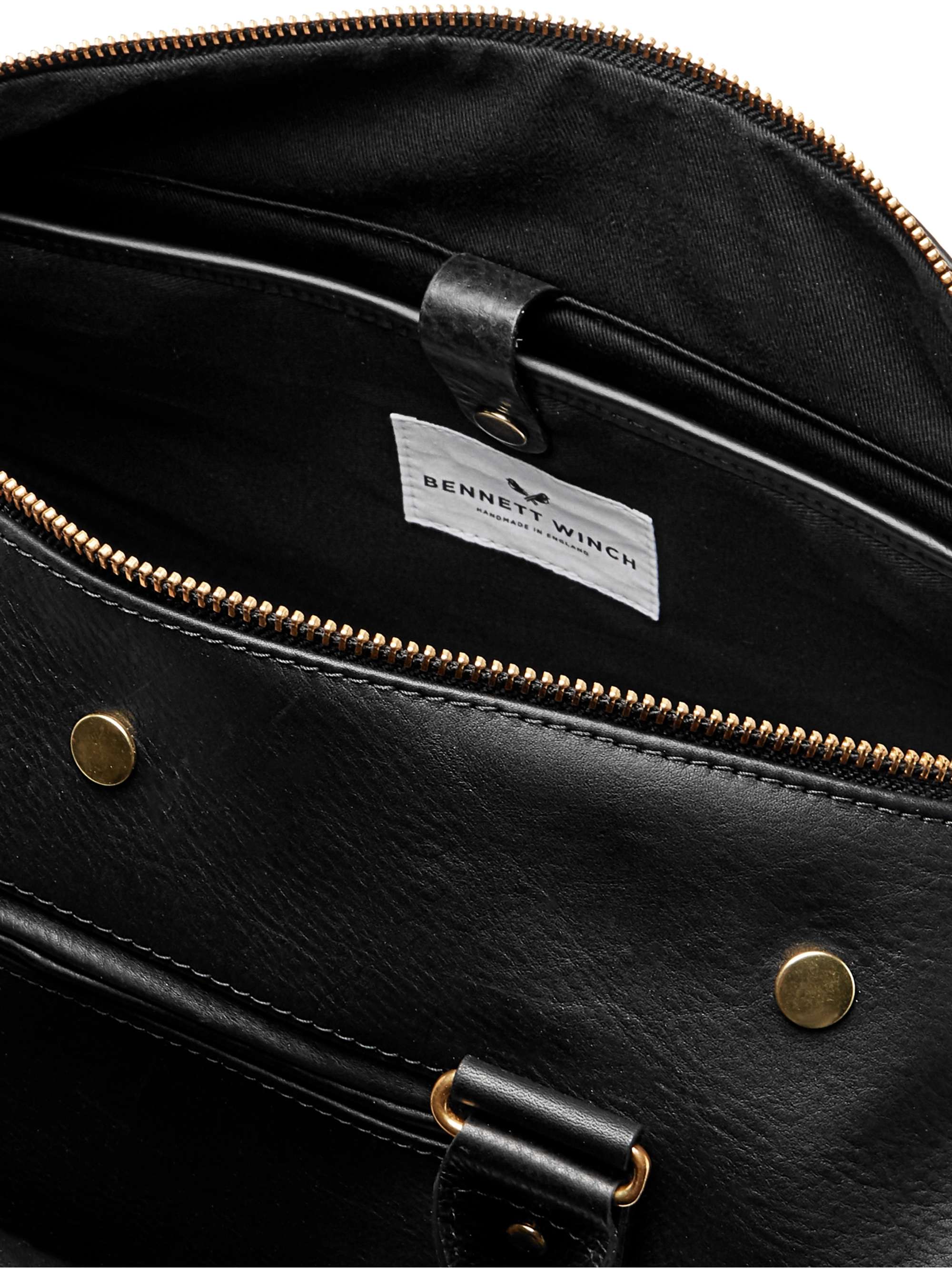 BENNETT WINCH Full-Grain Leather Holdall