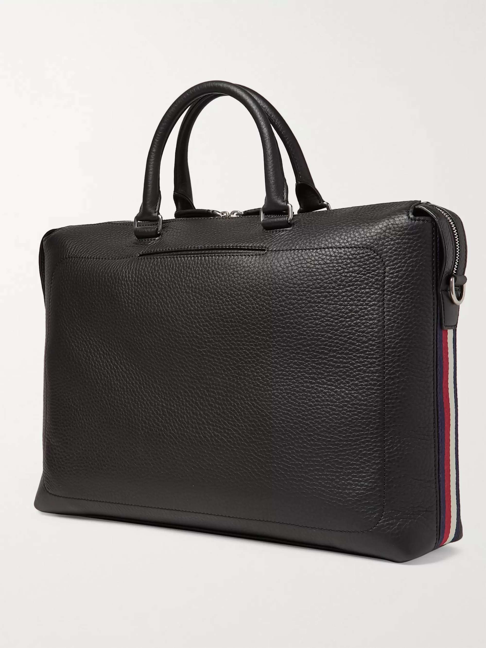 MULBERRY Webbing-Trimmed Full-Grain Leather Briefcase