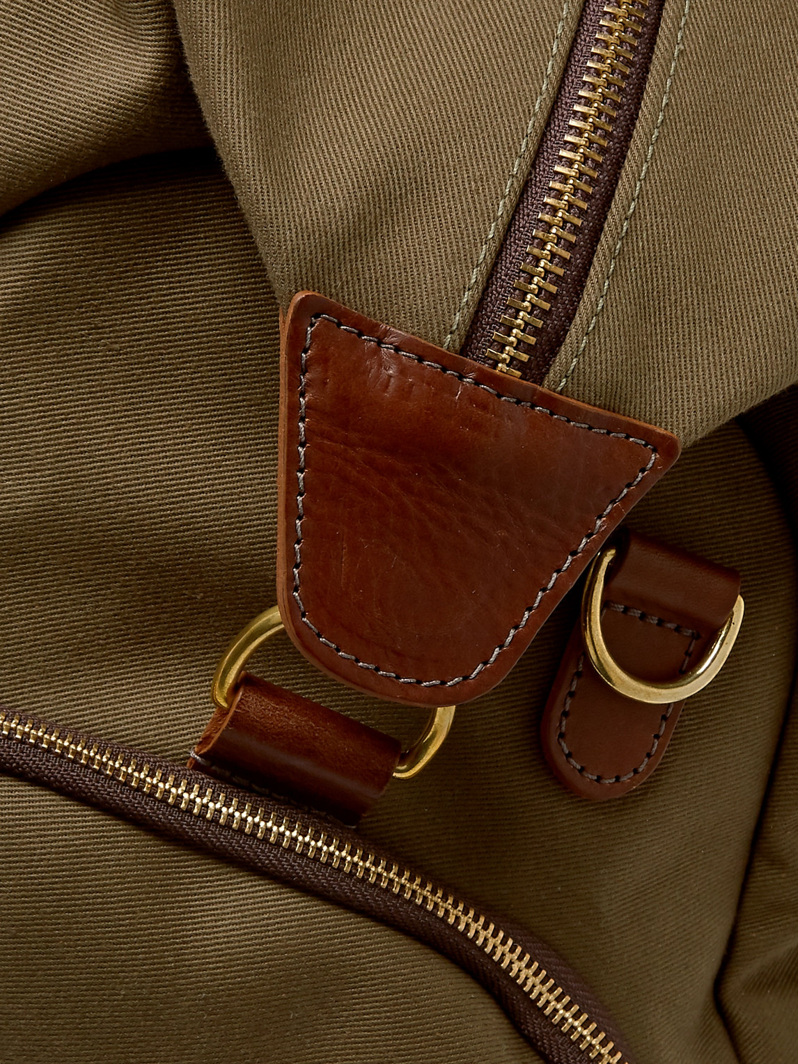  Bennett Winch - Weekender Leather-trimmed Cotton-canvas Holdall - Men - Green 