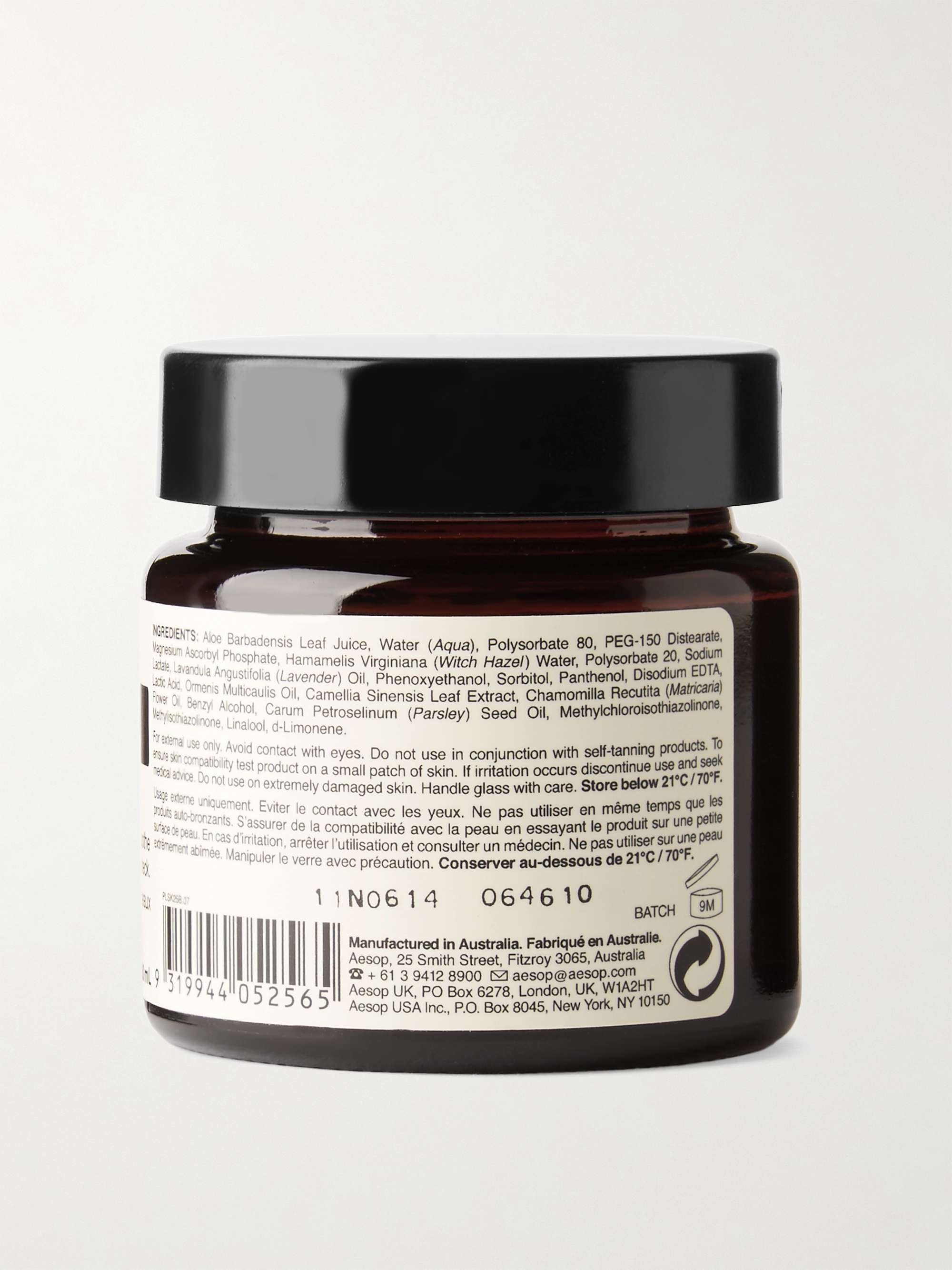 AESOP B Triple C Facial Balancing Gel, 60ml for Men MR PORTER