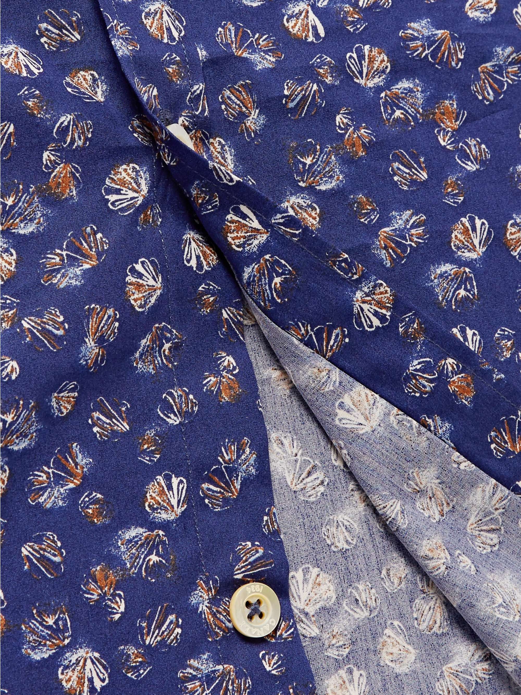 CANALI Printed Cotton-Poplin Shirt