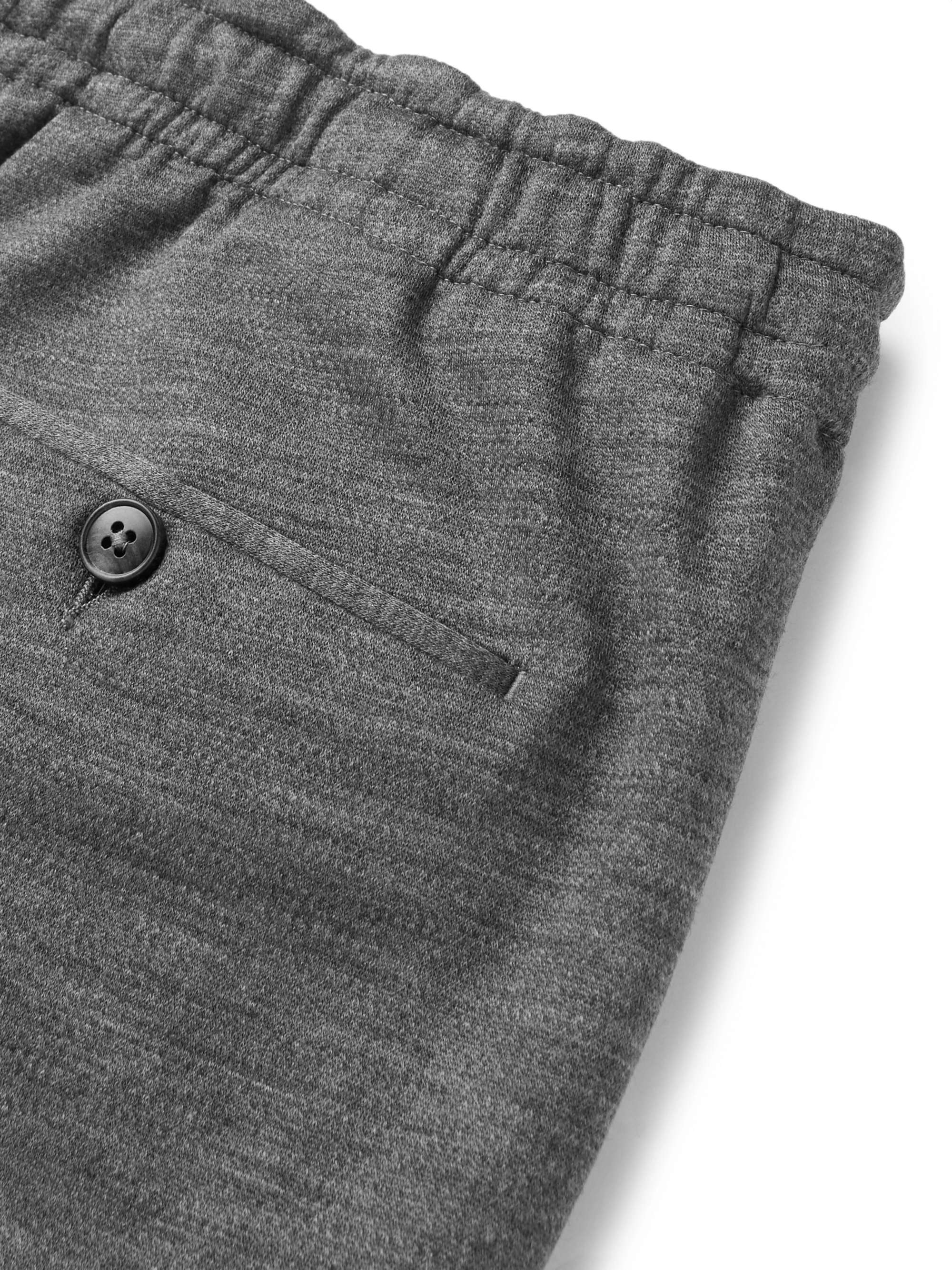 Z ZEGNA Grey Slim-Fit Tapered TECHMERINO Wool-Jersey Drawstring Suit Trousers