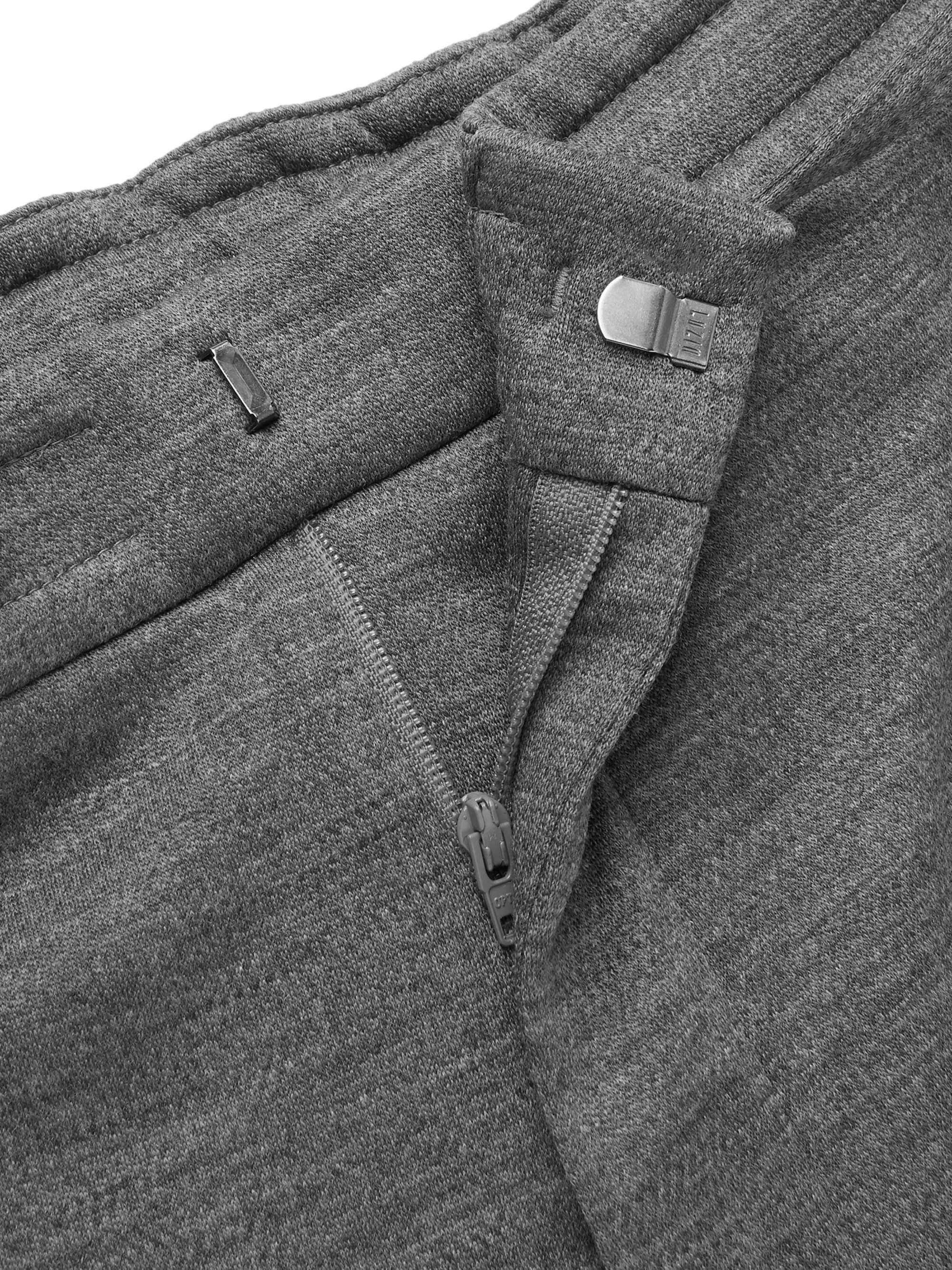 Z ZEGNA Grey Slim-Fit Tapered TECHMERINO Wool-Jersey Drawstring Suit Trousers