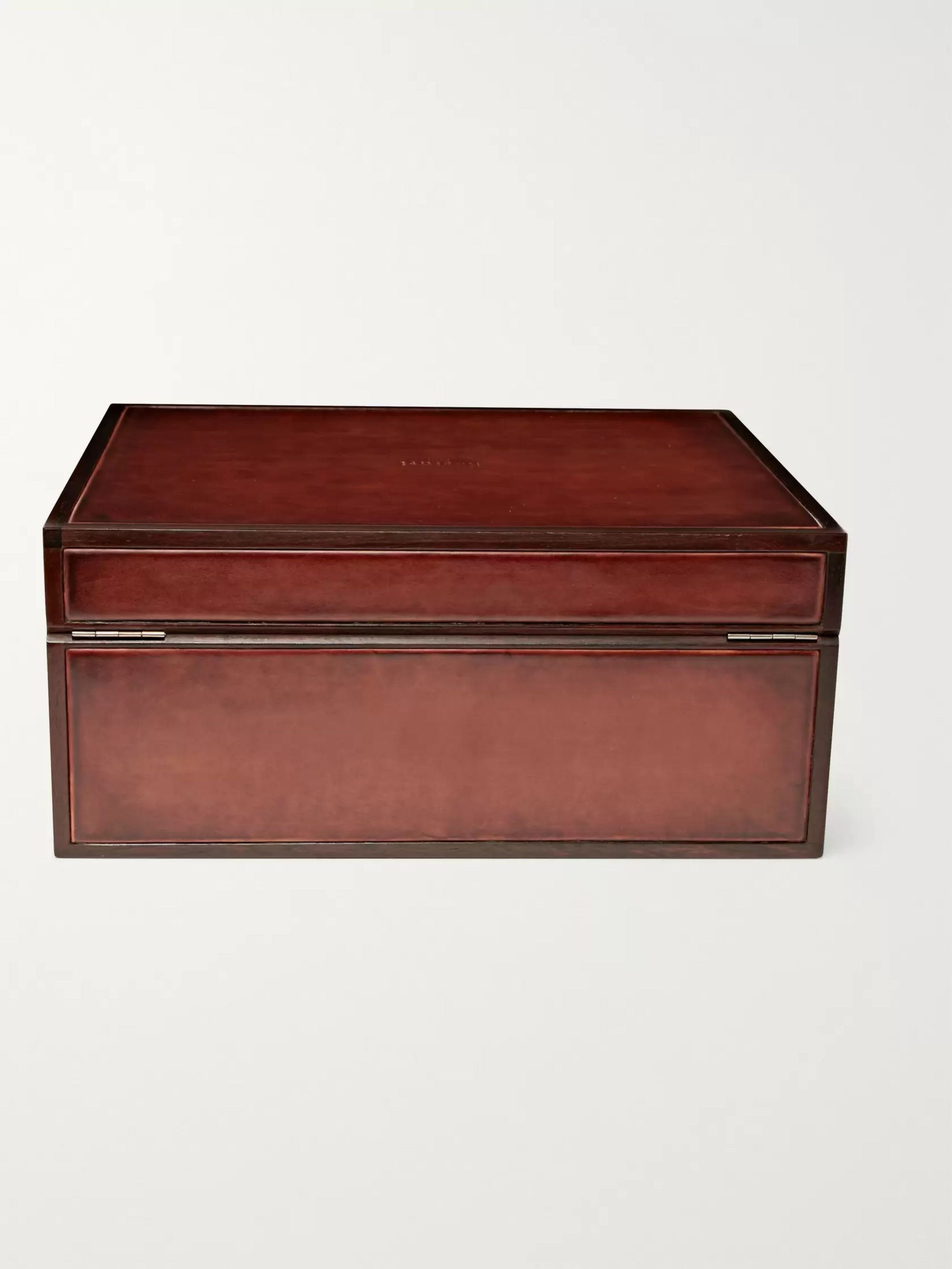BERLUTI Venezia Leather and Rosewood Watch Box