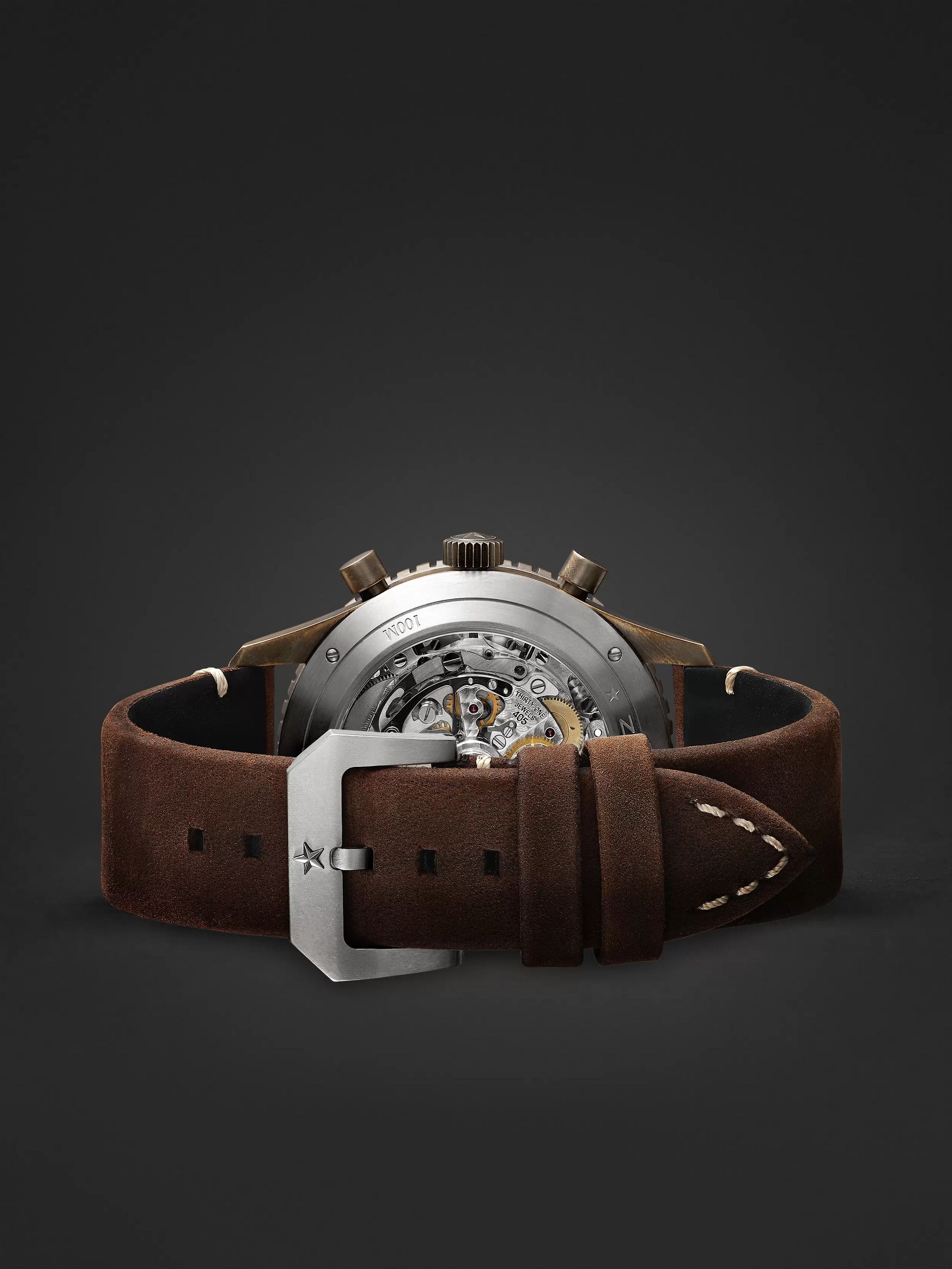 ZENITH Pilot Cronometro TIPO CP-2 Automatic 43mm Bronze and Nubuck Watch, Ref. No. 29.2240.405/18.C801