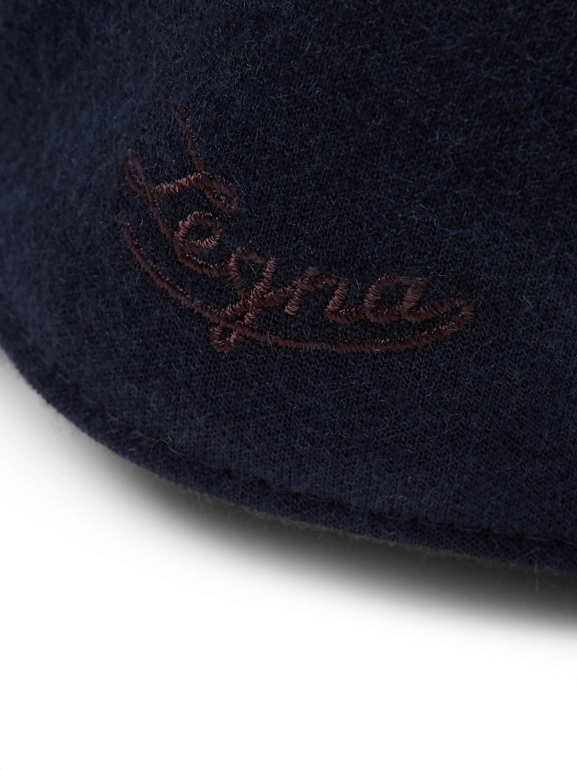 ZEGNA Embroidered Cashmere, Cotton and Silk-Blend Baseball Cap