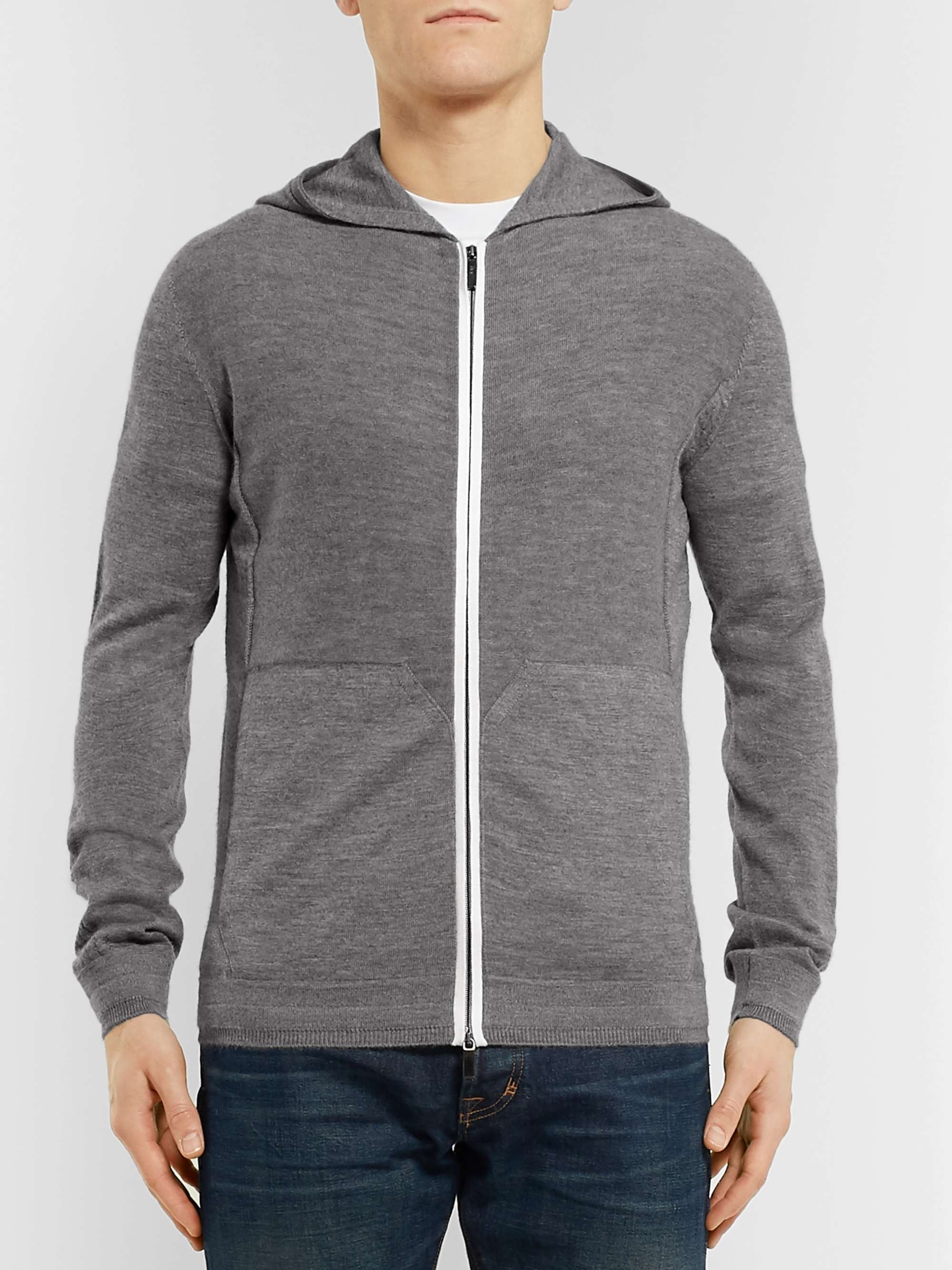 ZEGNA Cashmere Zip-Up Hoodie