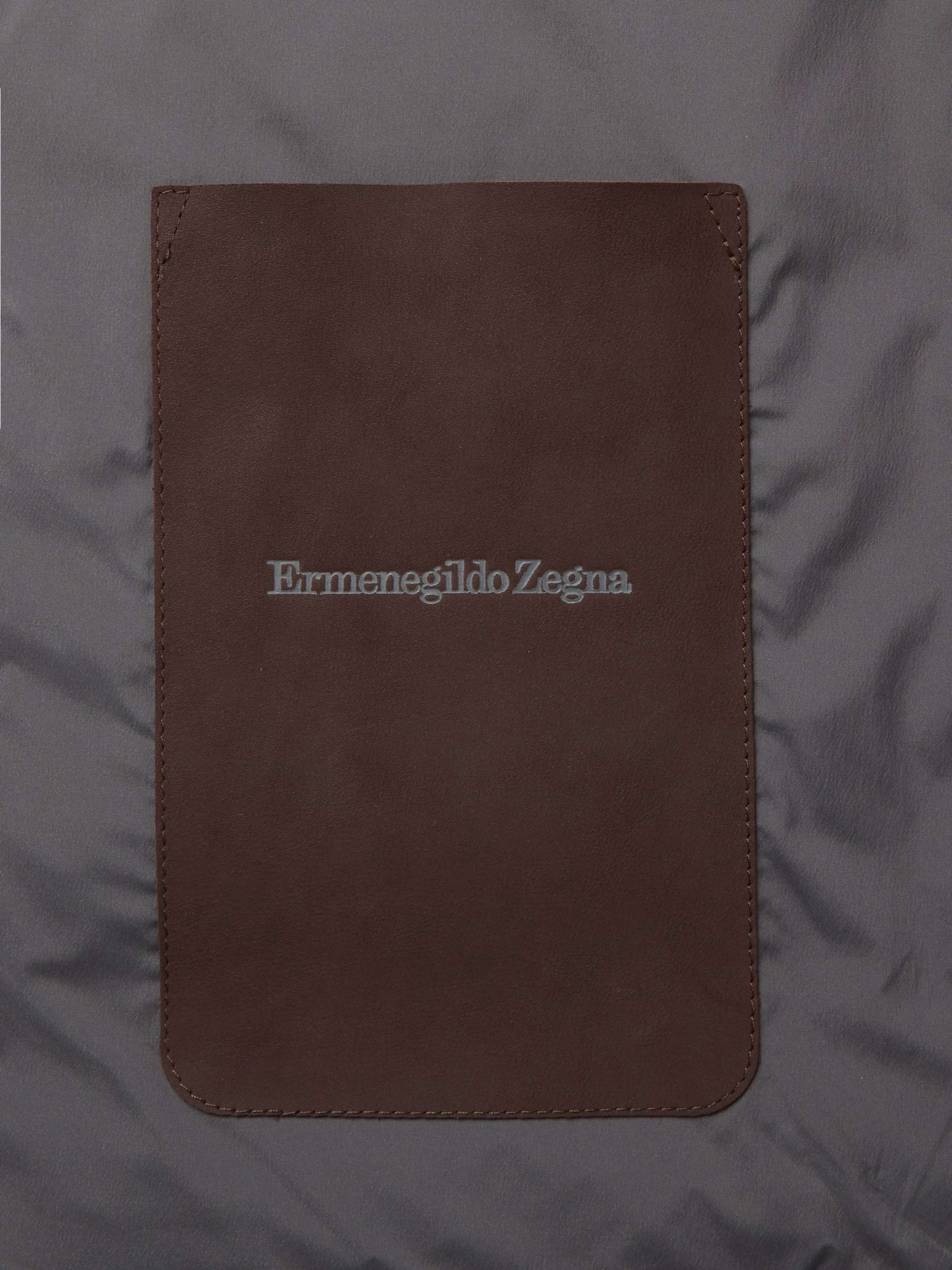 ZEGNA Quilted Suede and Cotton Down Gilet