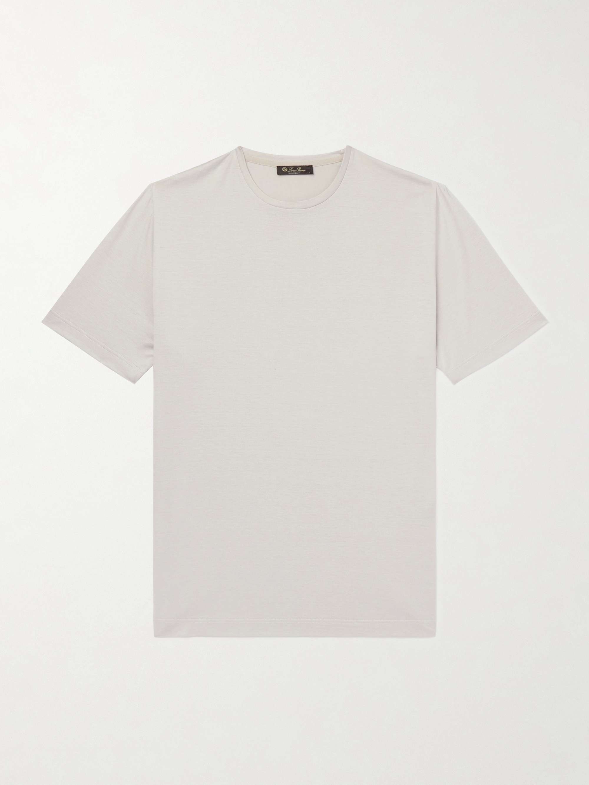 LORO PIANA Slim-Fit Silk and Cotton-Blend Jersey T-Shirt
