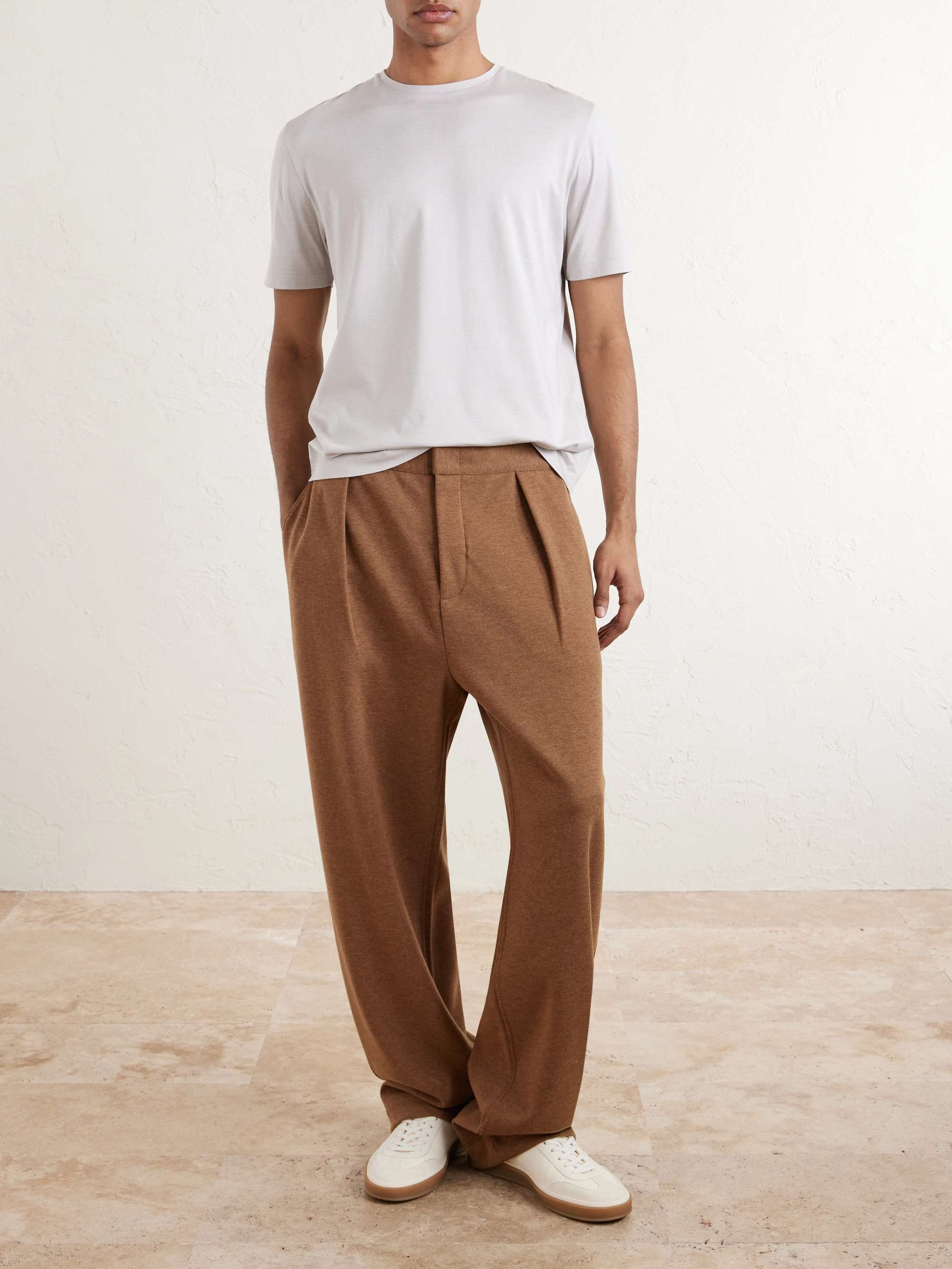 LORO PIANA Slim-Fit Silk and Cotton-Blend Jersey T-Shirt