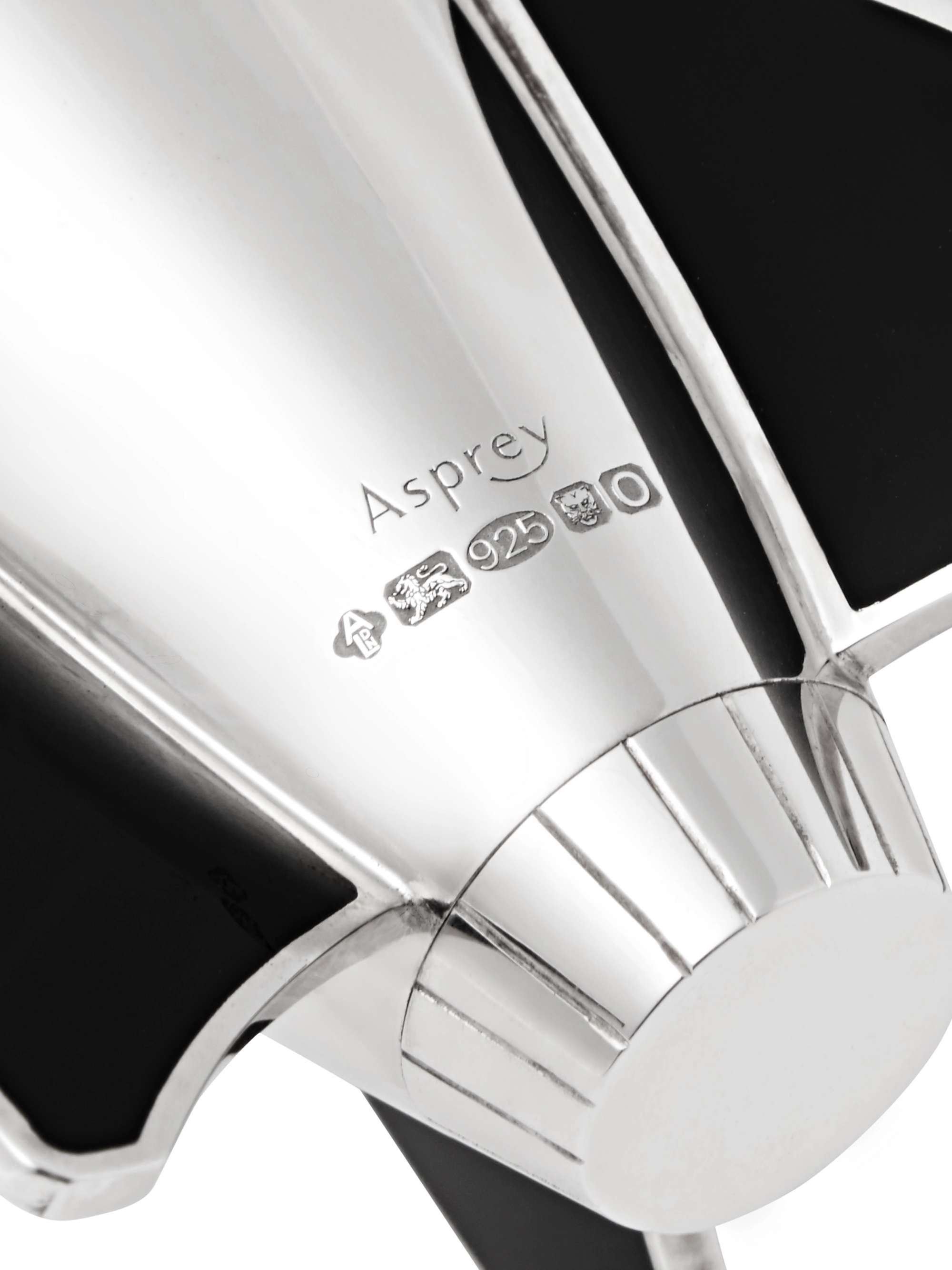 ASPREY Rocket Sterling Silver Salt and Pepper Shakers