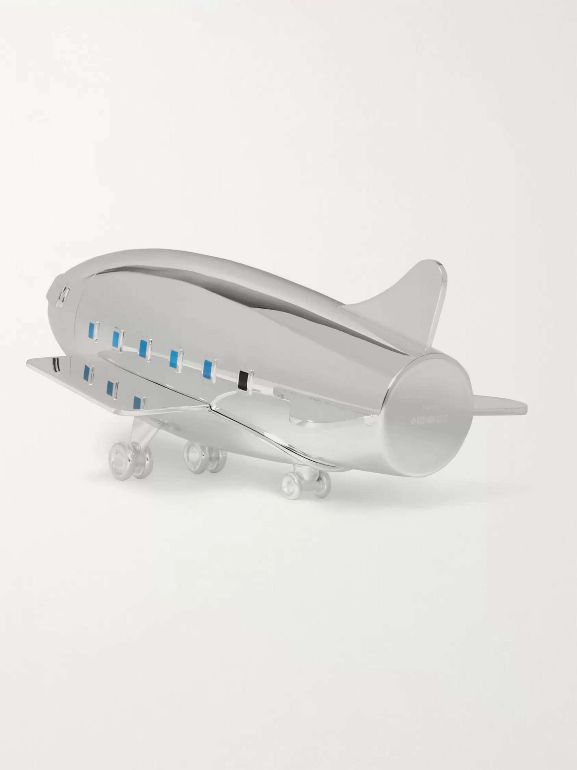 ASPREY Airplane Sterling Silver Cocktail Shaker