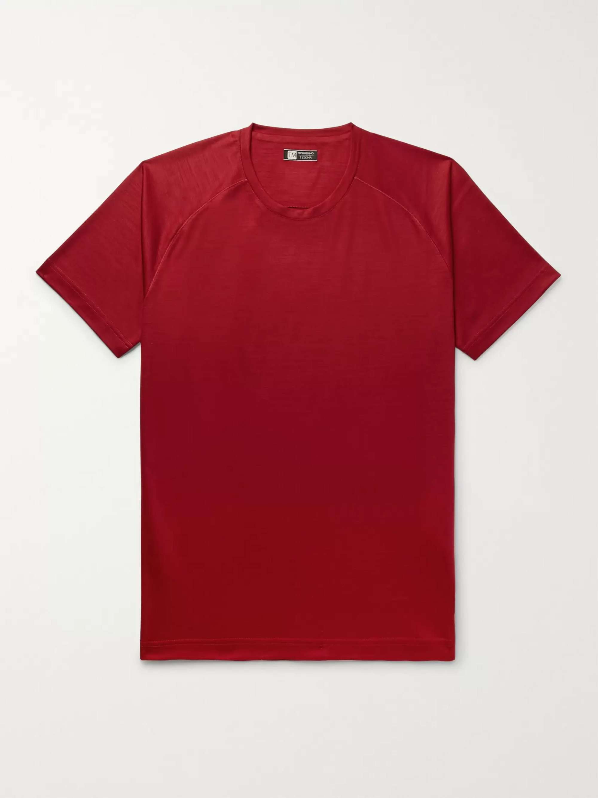 Z ZEGNA TECHMERINO Wool T-Shirt