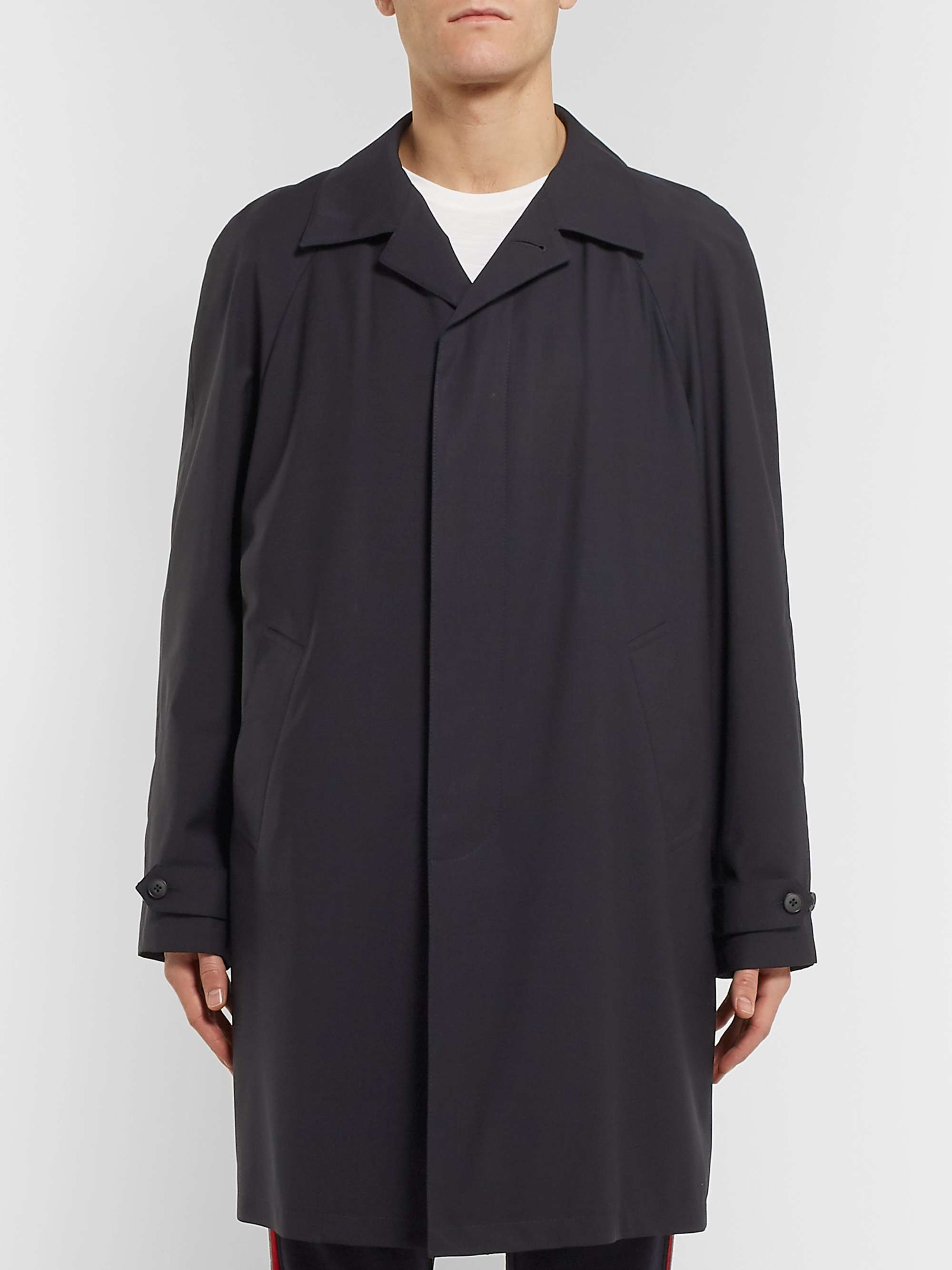 Z ZEGNA TECHMERINO Wool Trench Coat