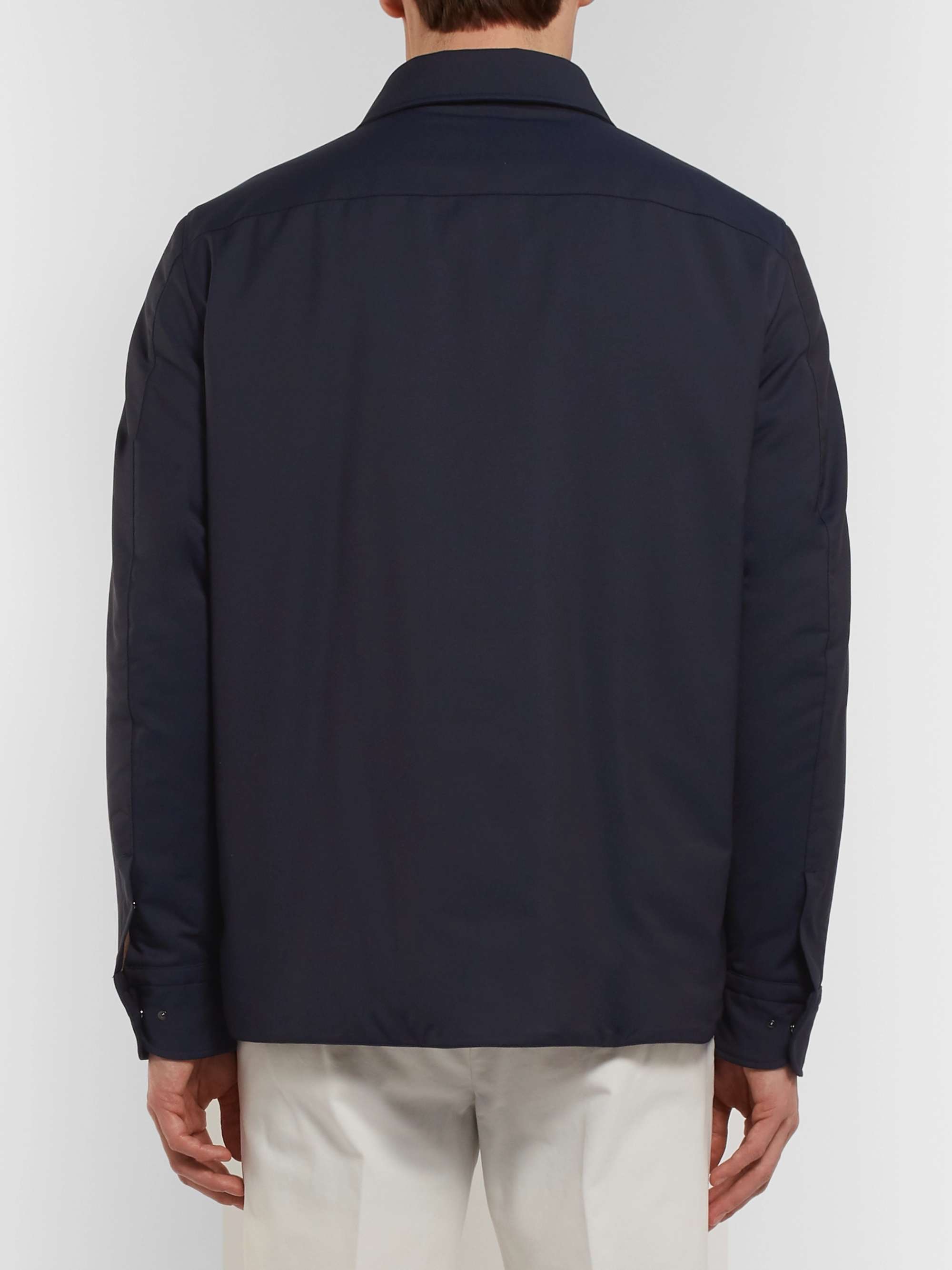 LORO PIANA Tecnowool Padded Virgin Wool-Blend Overshirt