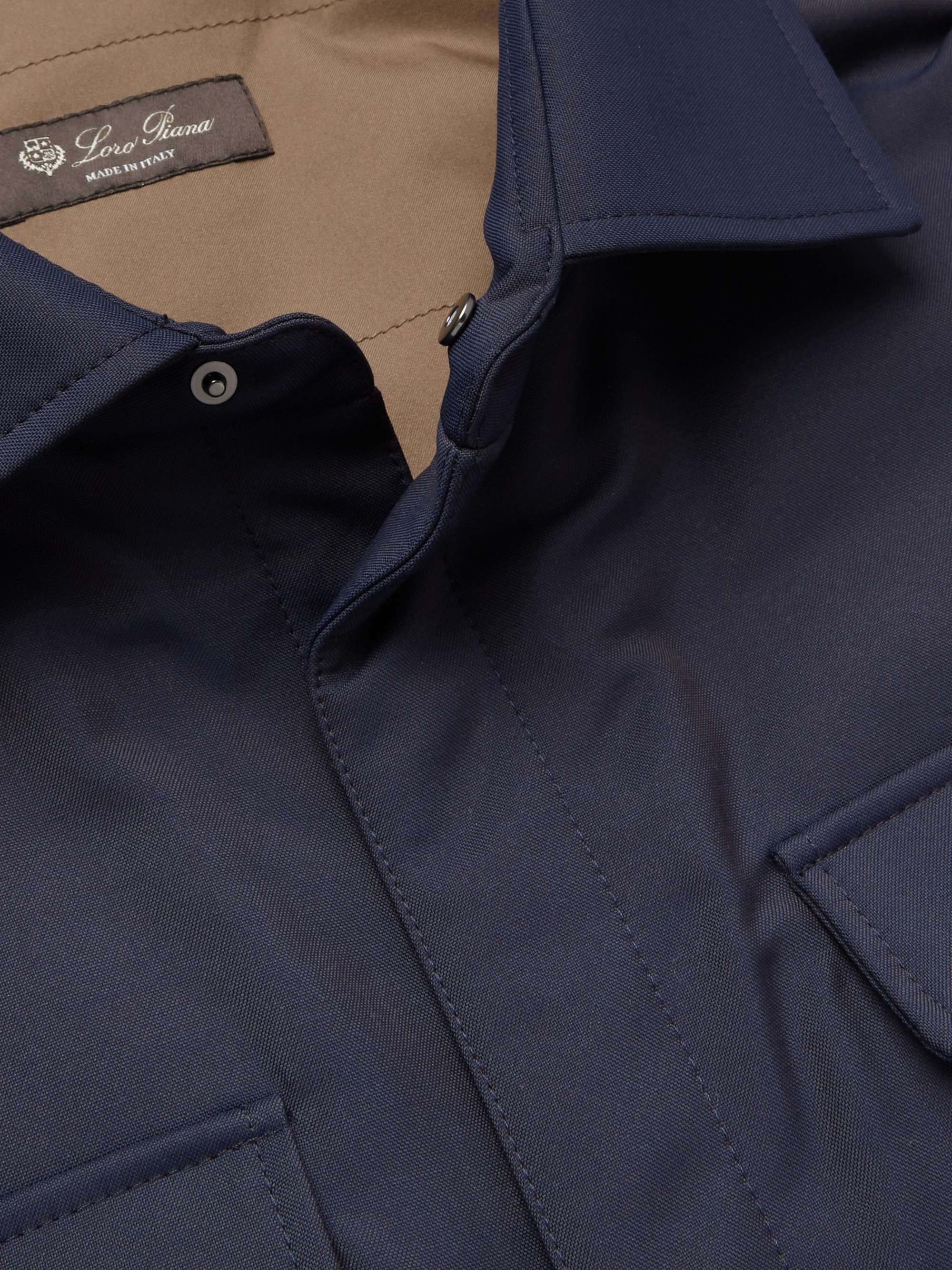 LORO PIANA Tecnowool Padded Virgin Wool-Blend Overshirt
