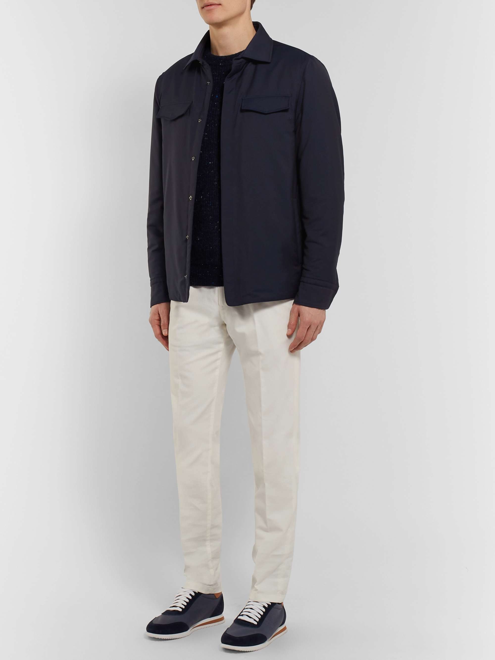 LORO PIANA Tecnowool Padded Virgin Wool-Blend Overshirt