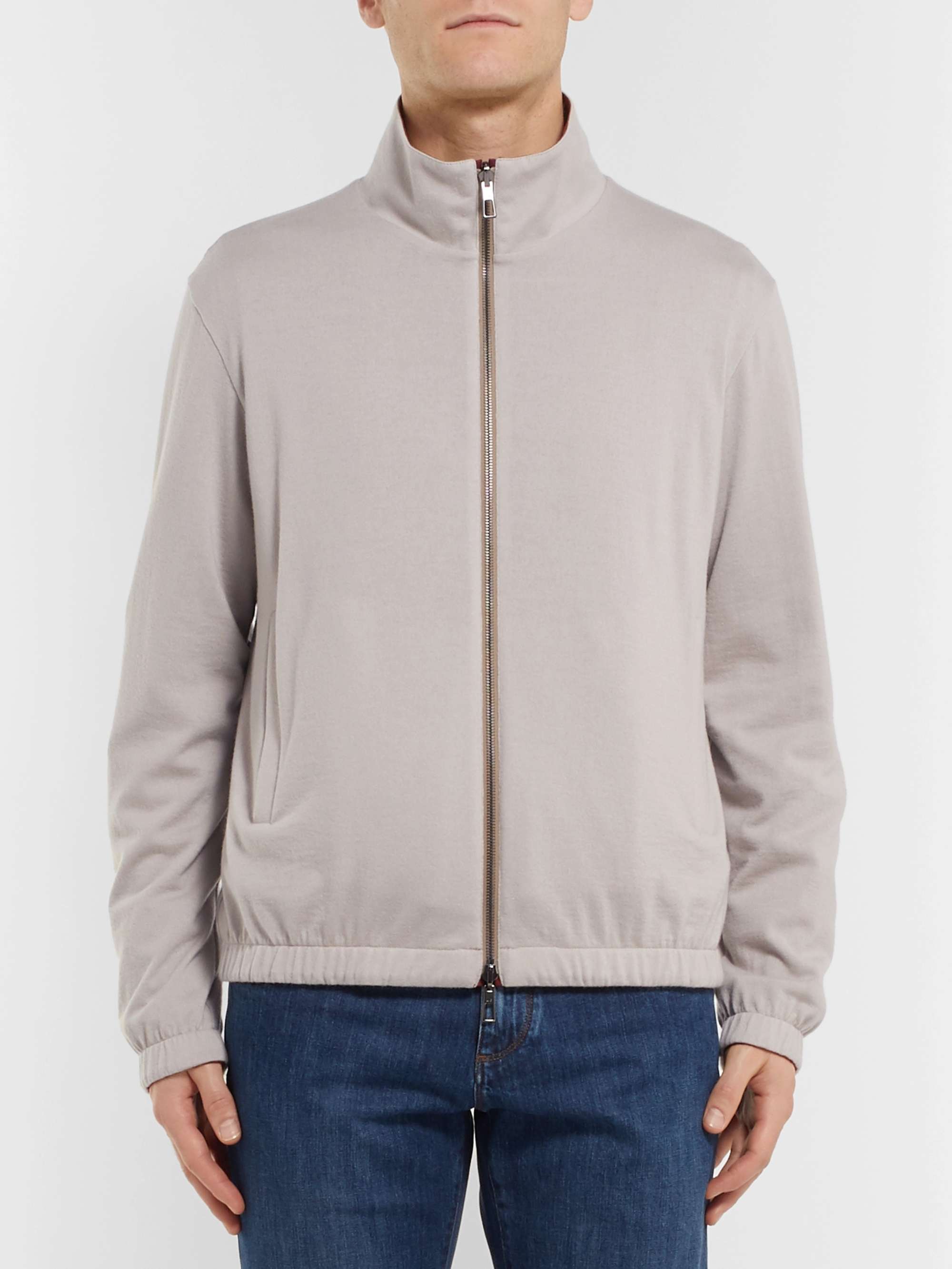 LORO PIANA Reversible Windmate Storm System® Shell and Cashmere Bomber Jacket
