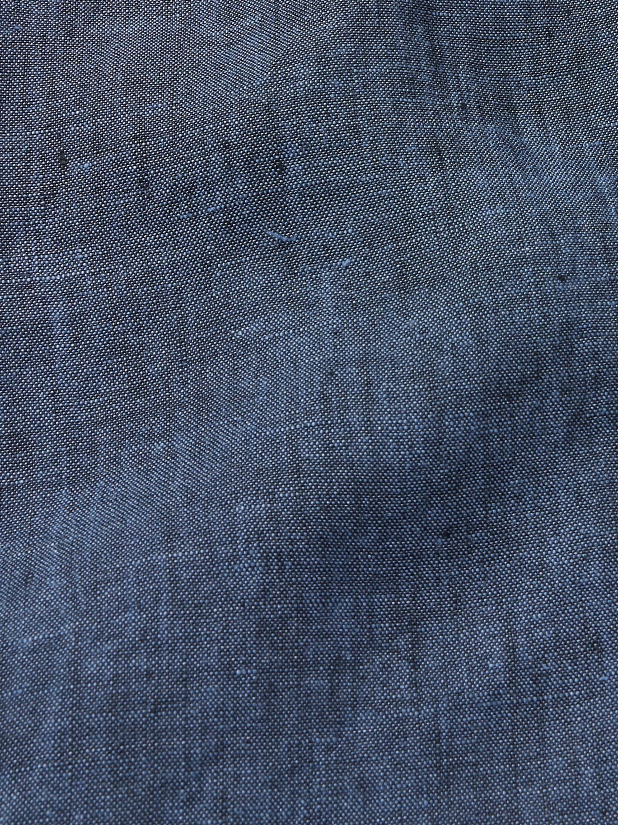 CARUSO Camp-Collar Linen Shirt