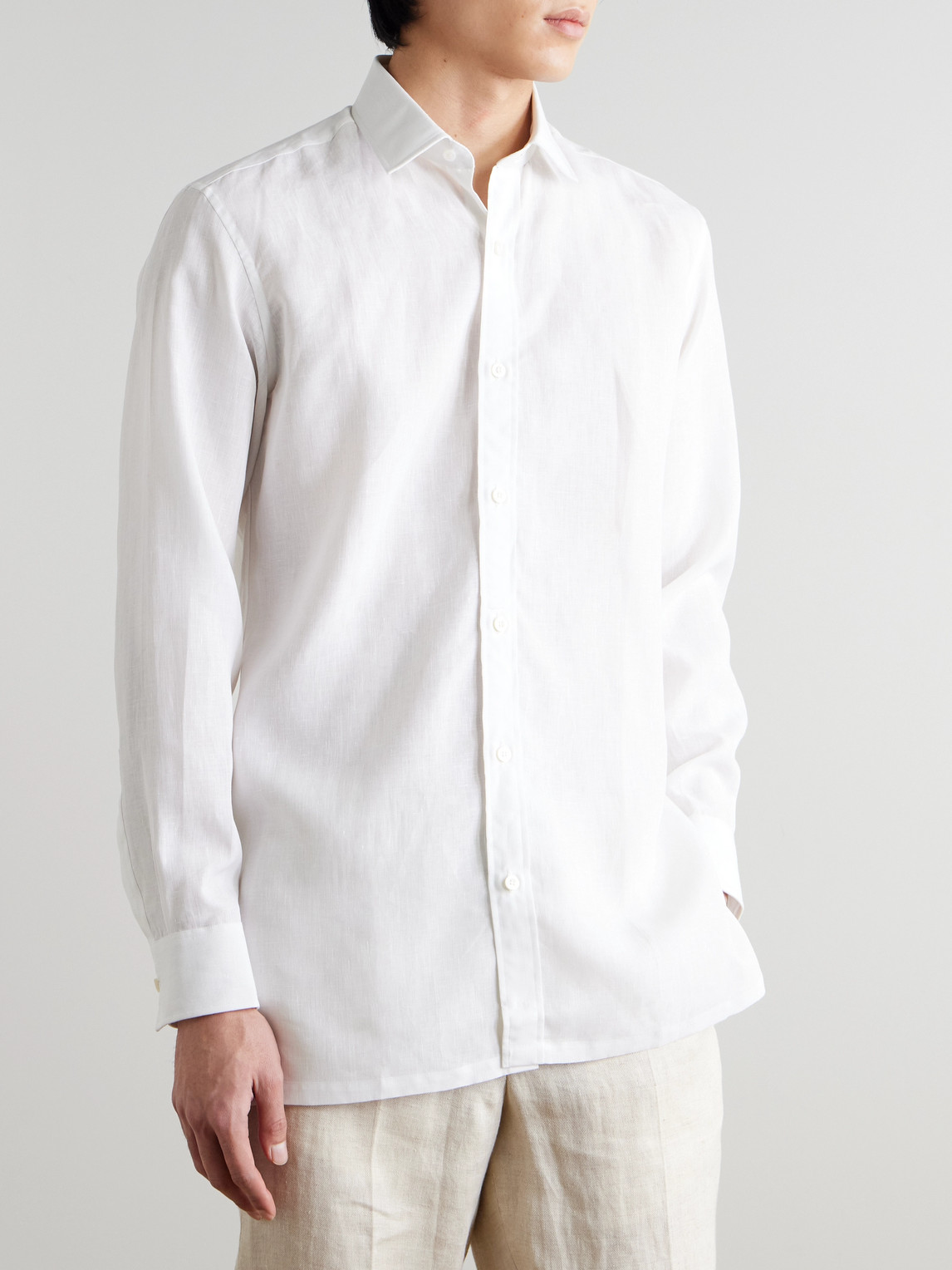 Charvet - Linen Shirt - Curated Menswear