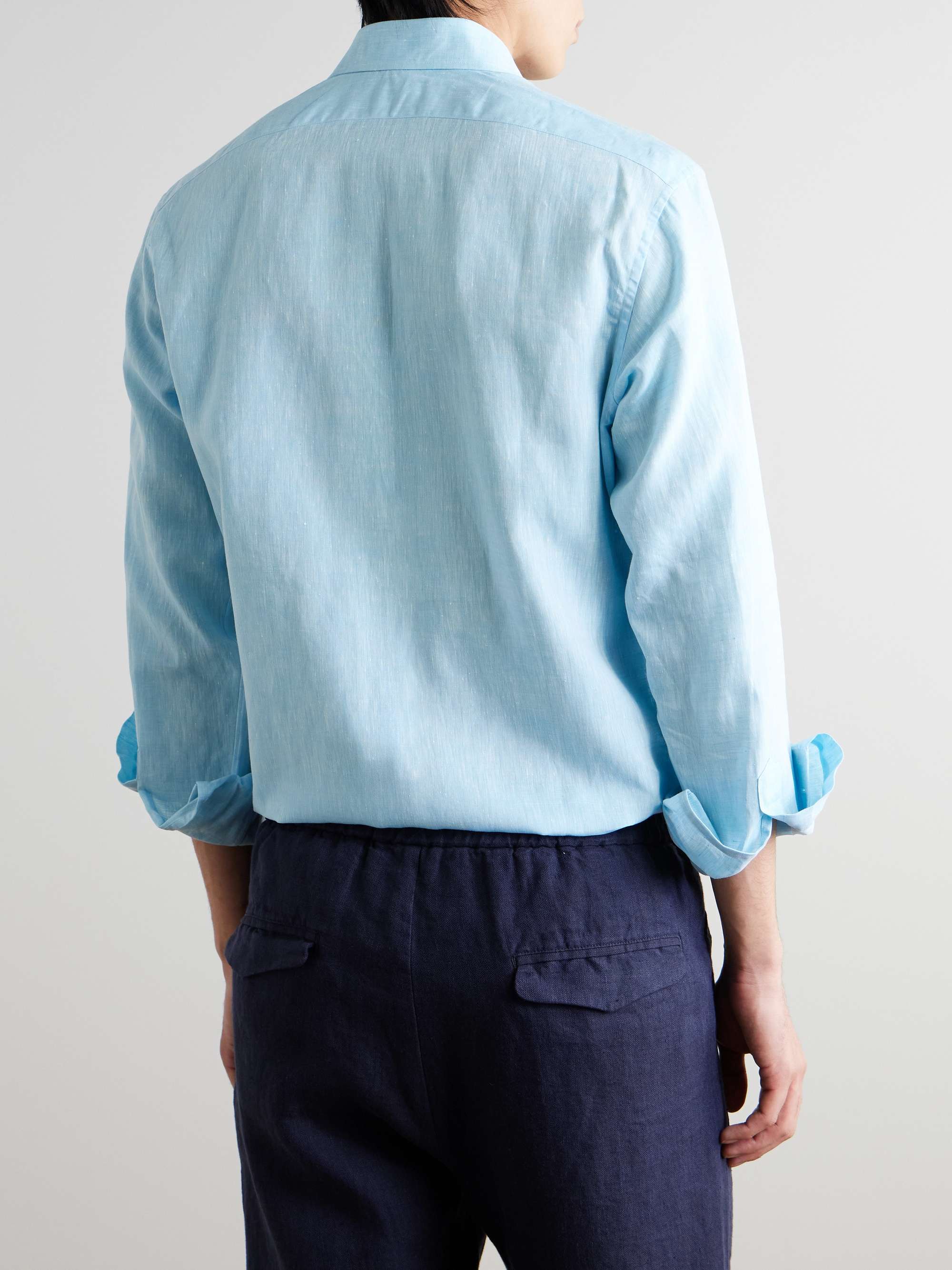 CHARVET Mélange Slub Linen Shirt