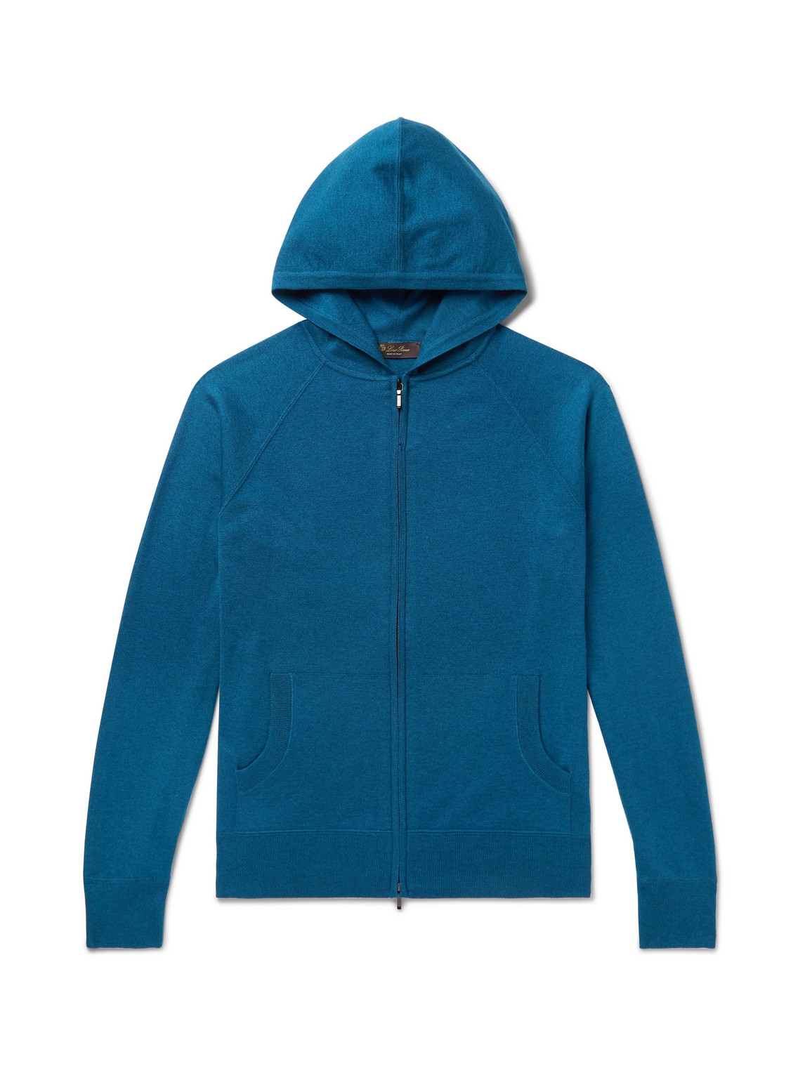 Loro Piana - Portland Cashmere and Silk-Blend Zip-Up Hoodie - Men - Blue - IT 56