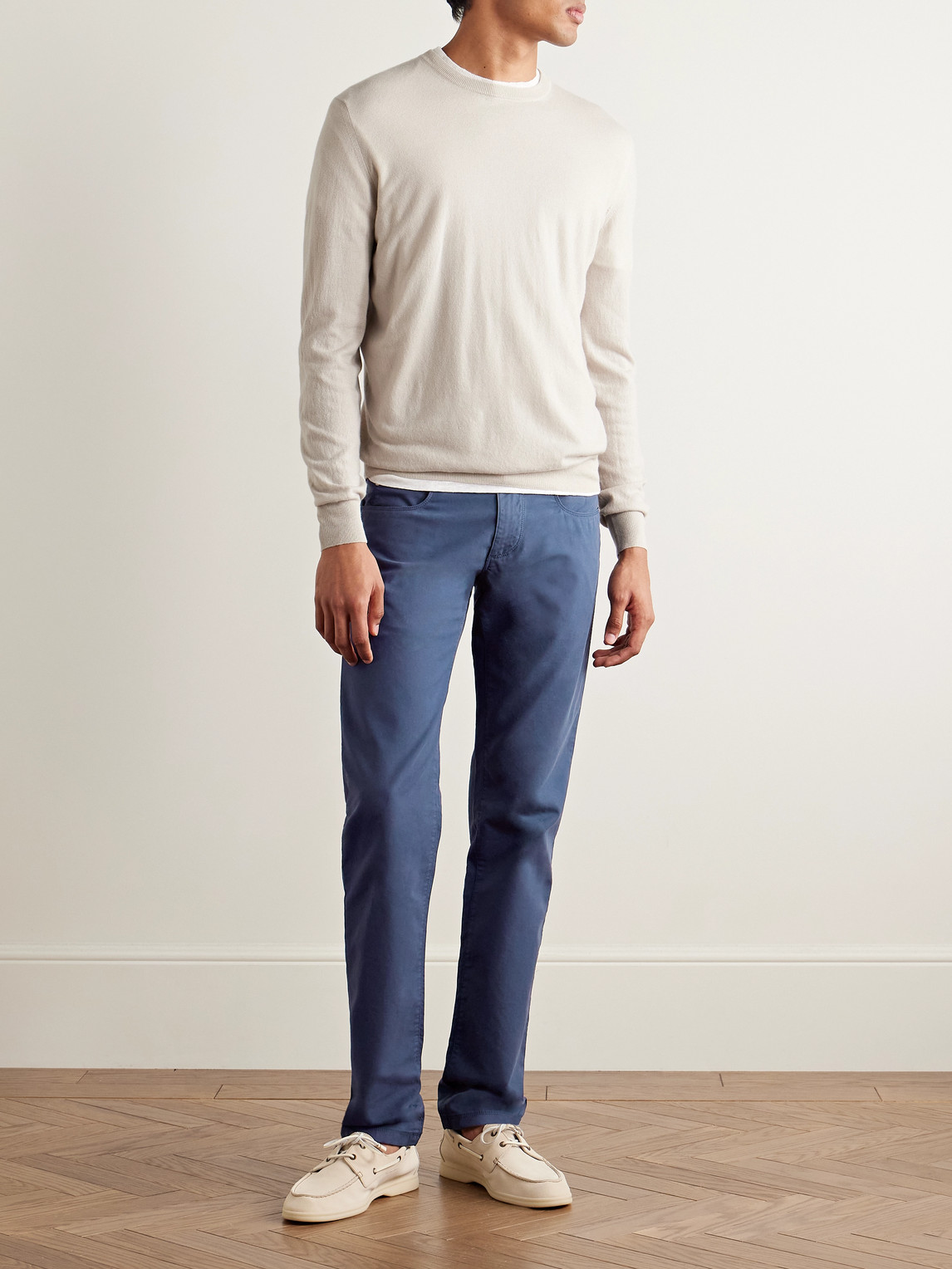Slim-Fit Baby Cashmere Sweater